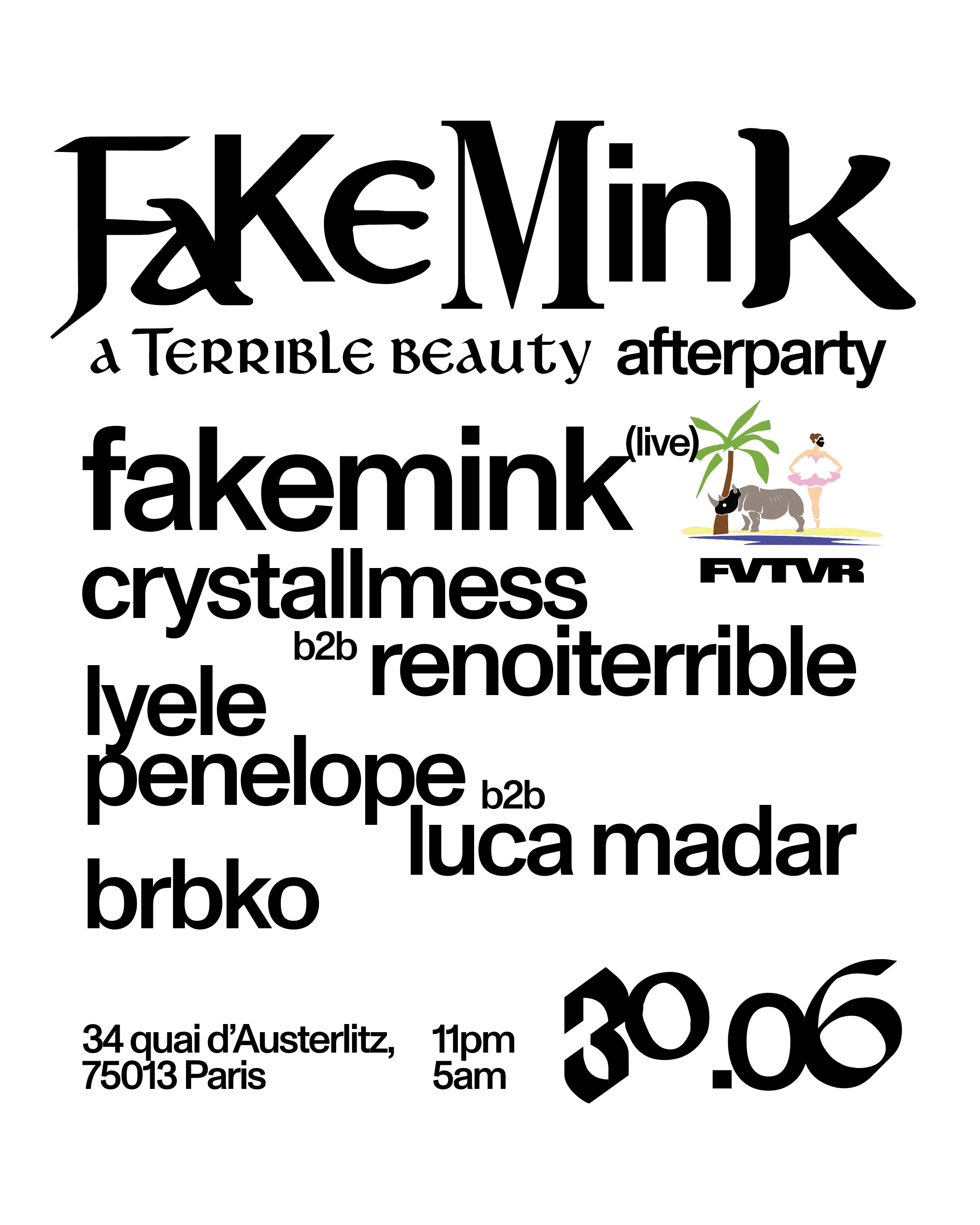Fakemink: A Terrible Beauty Afterparty
