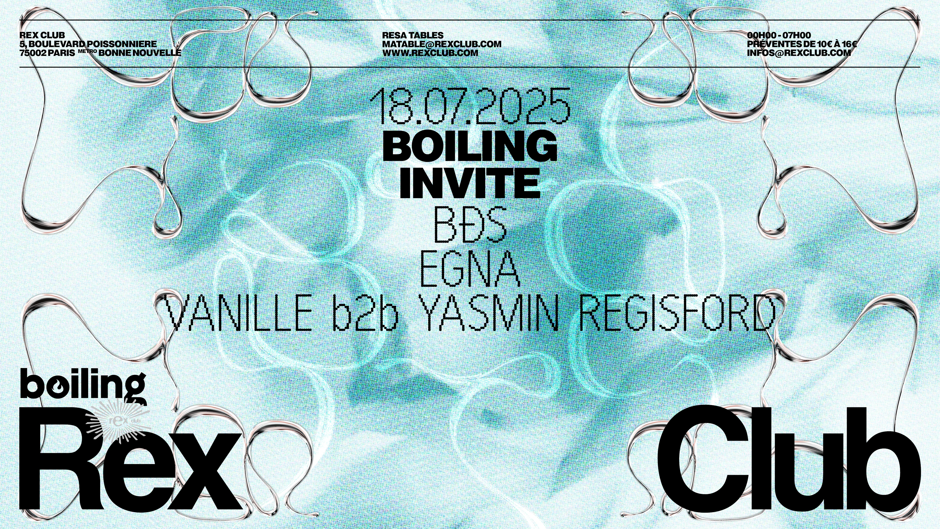 Boiling Invite: Bds, Egna, Vanille B2b Yasmin Regisford