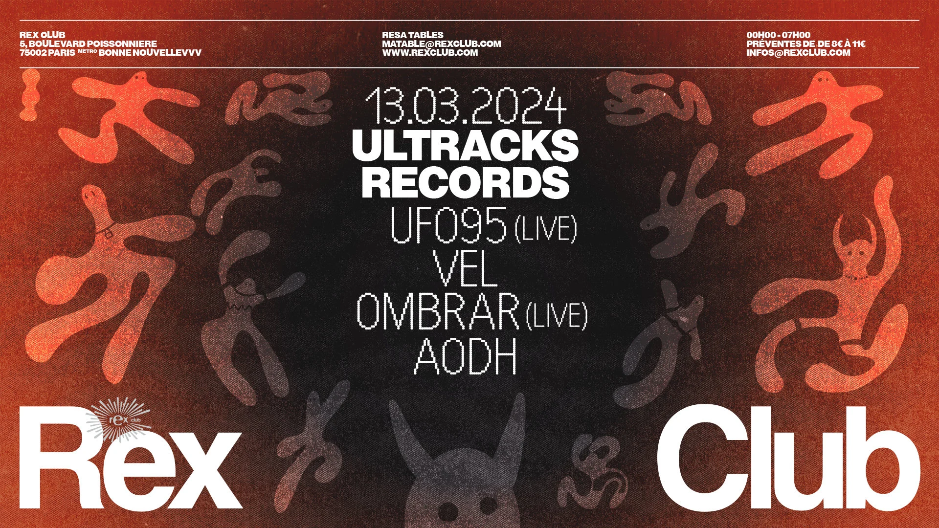 Ultracks Records: Ufo95 (Live), Vel, Ombrar (Live), Aodh
