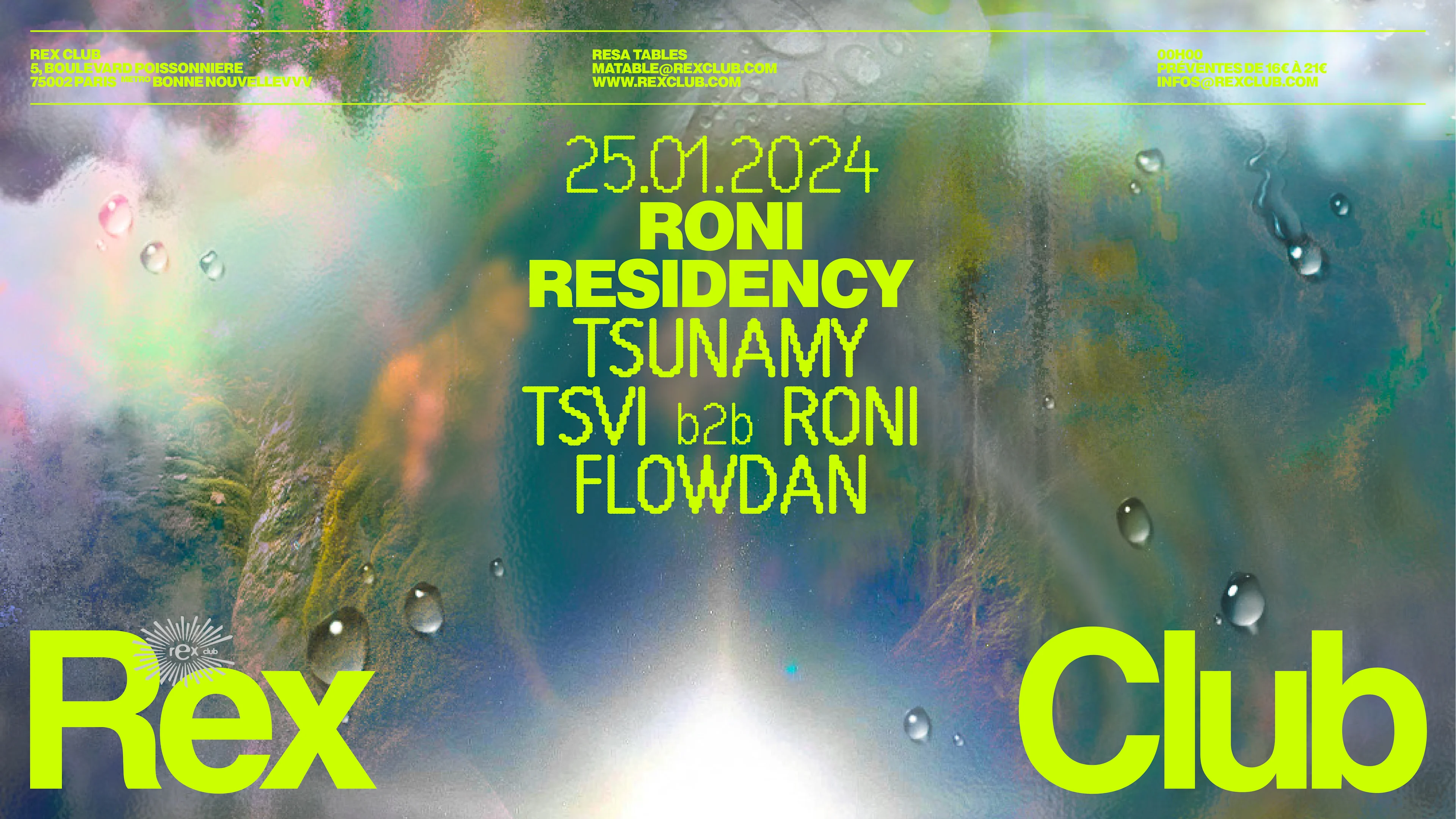 Roni Residency: Flowdan, Tsvi B2b Roni, Tsunamy