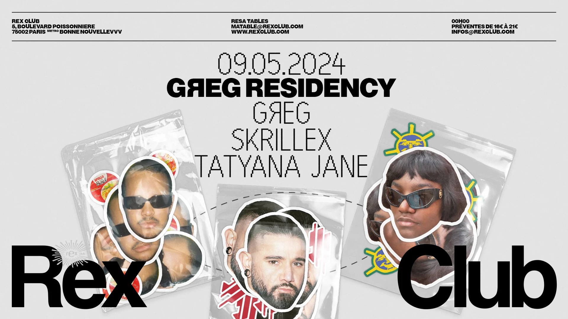 Greg Residency: Greg, Skrillex, Tatyana Jane
