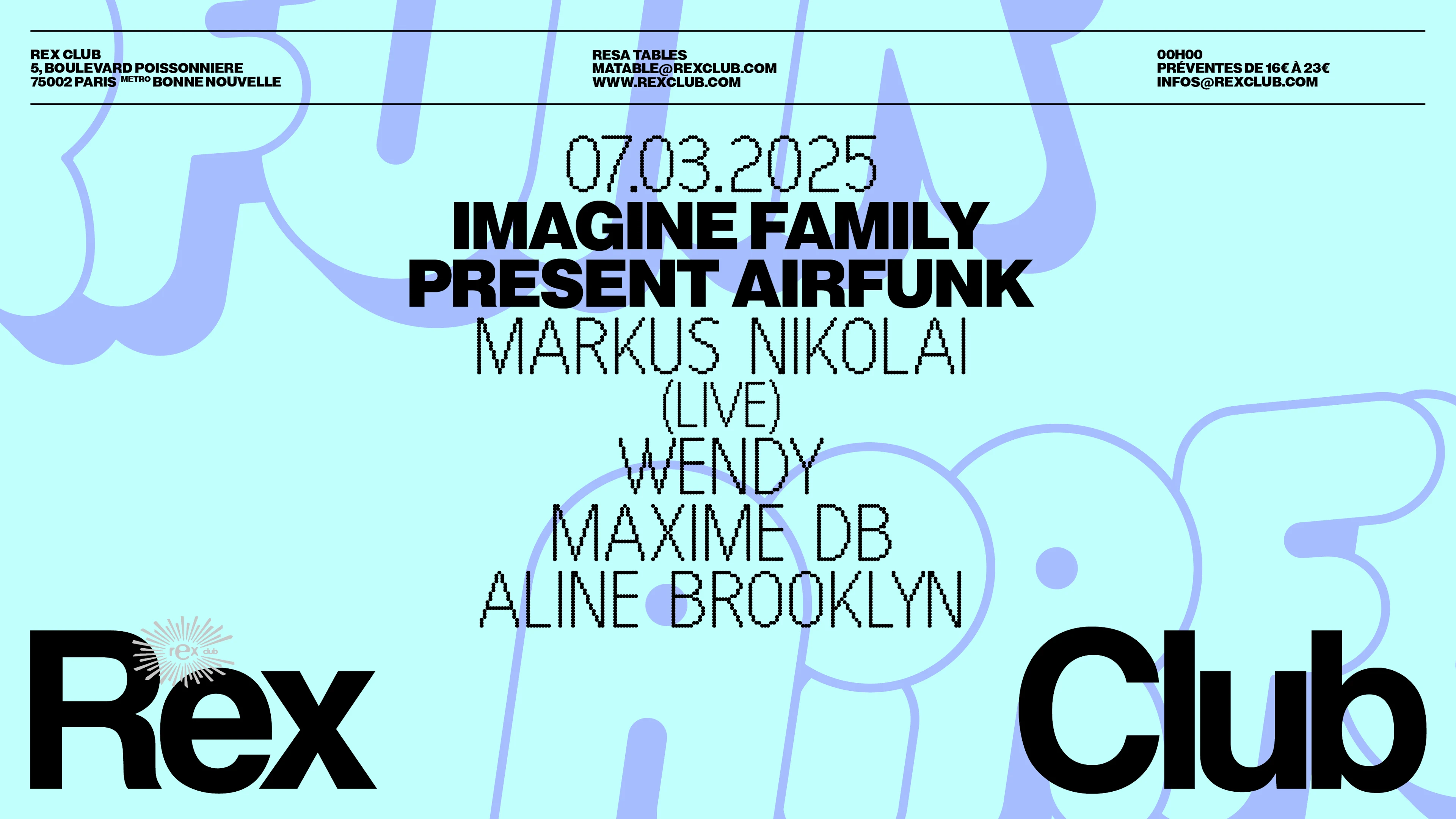Imagine Family Presents Airfunk: Markus Nikolai (Live) &More