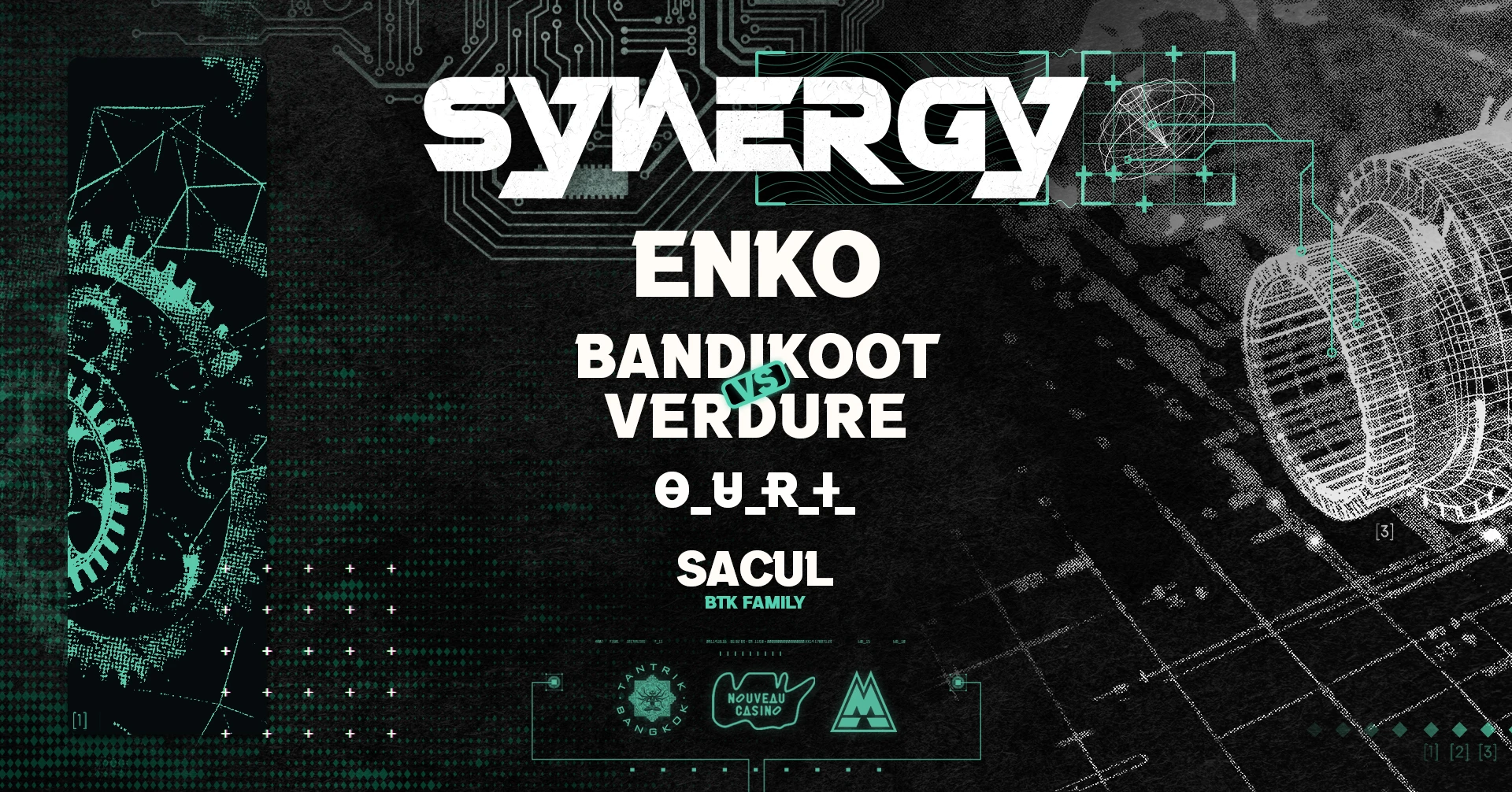 Synergy W/ Enko • Bandikoot • Verdure • & More