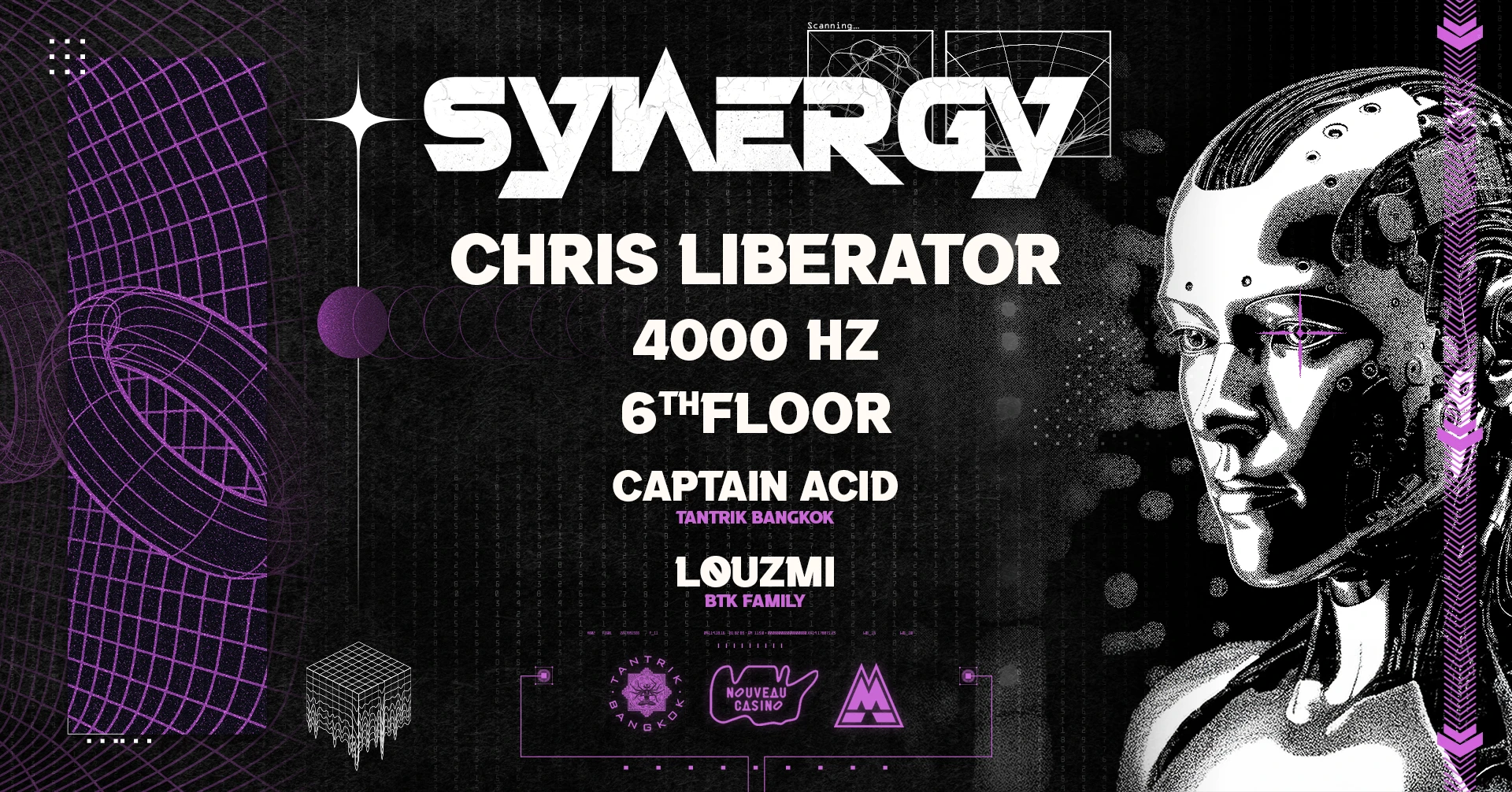 Synergy W/Chris Liberator • 4000hz • 6thfloor • & More