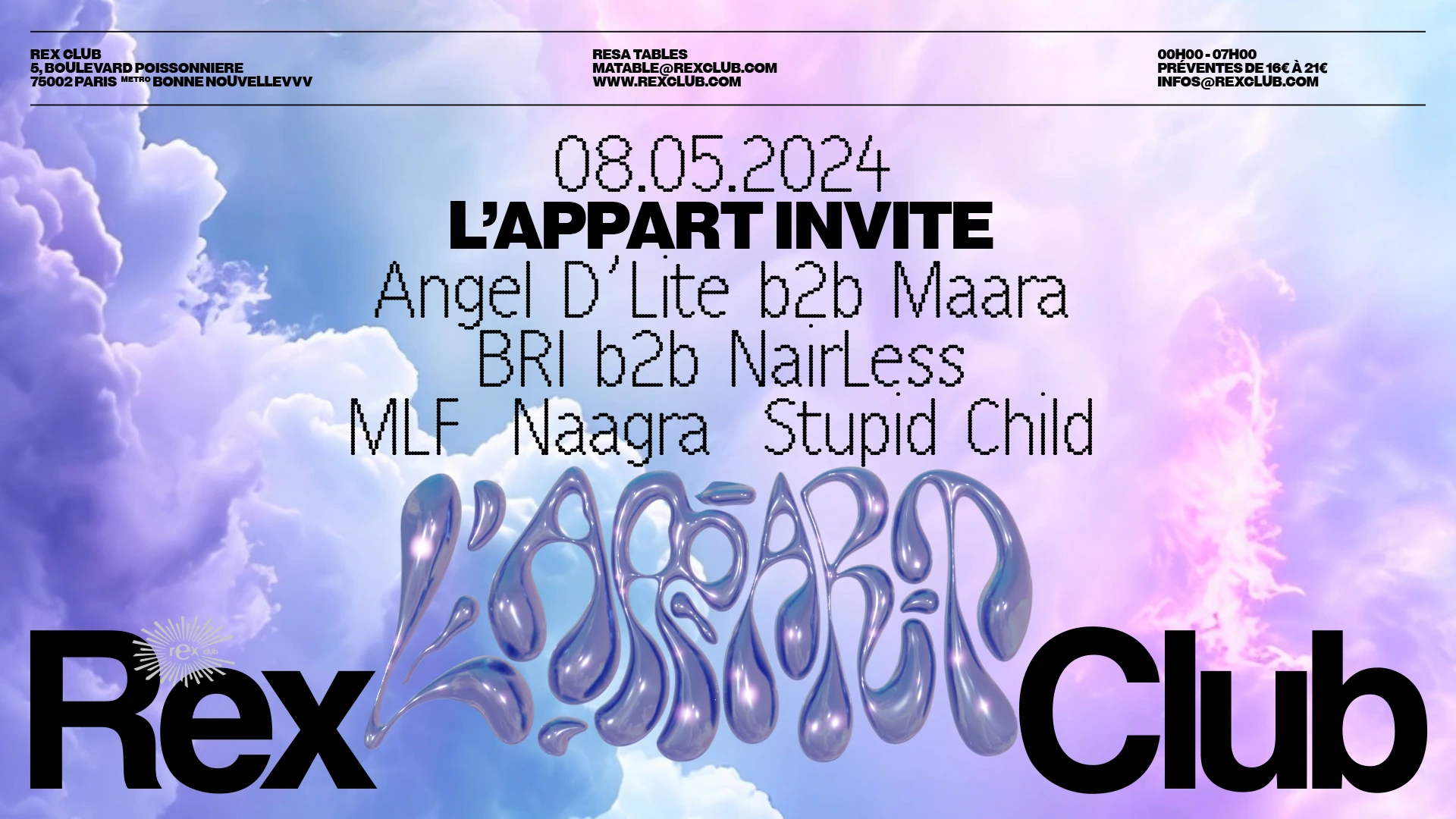 L’Appart Invite : Angel D’Lite & Maara(Veille De Jour Férié)