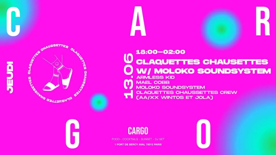 Cargo X Claquettes Chaussettes W/ Moloko