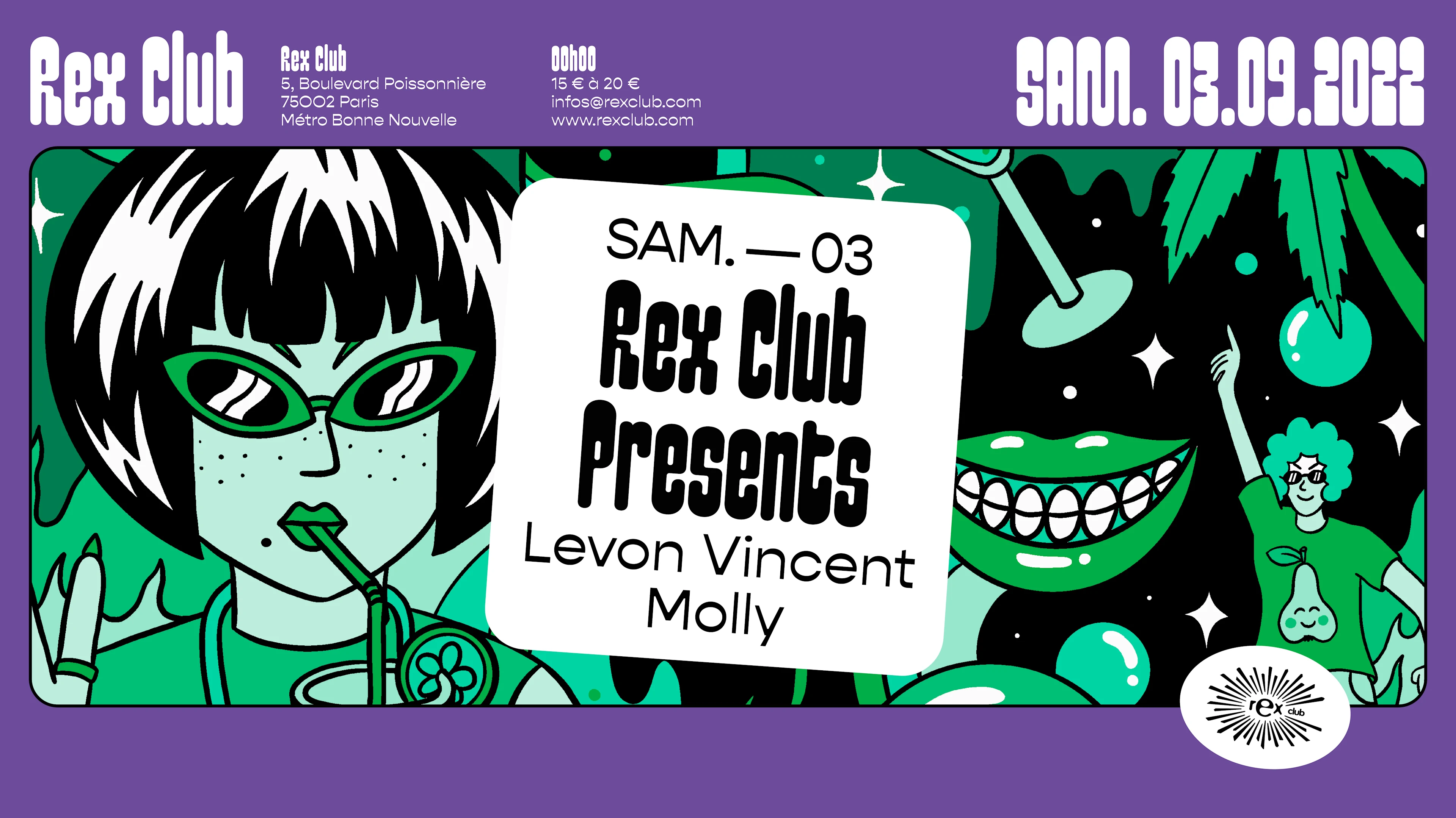 Rex Club Presents: Levon Vincent, Molly