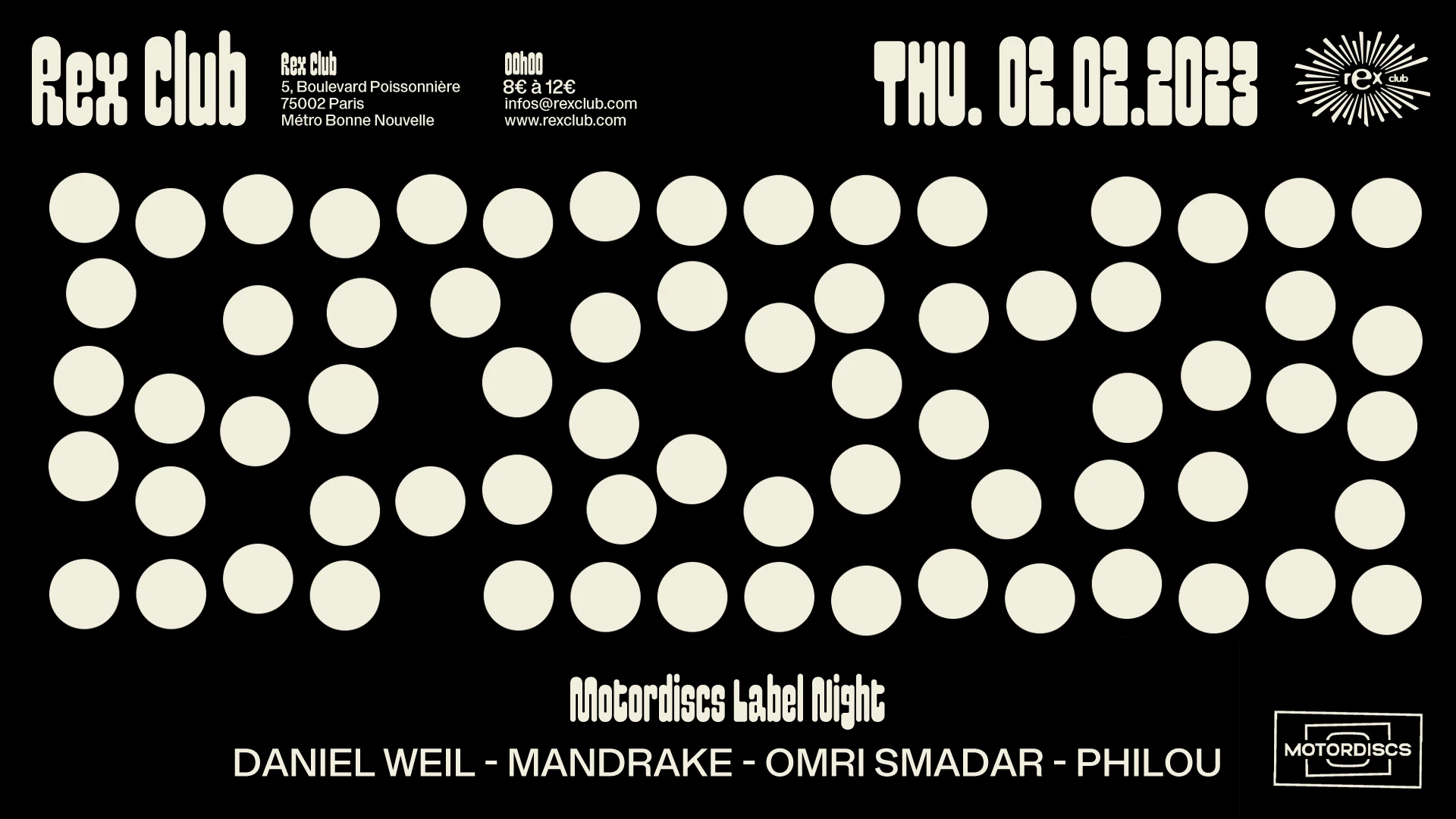 Motordiscs Label Night: Daniel Weil, Mandrake & More