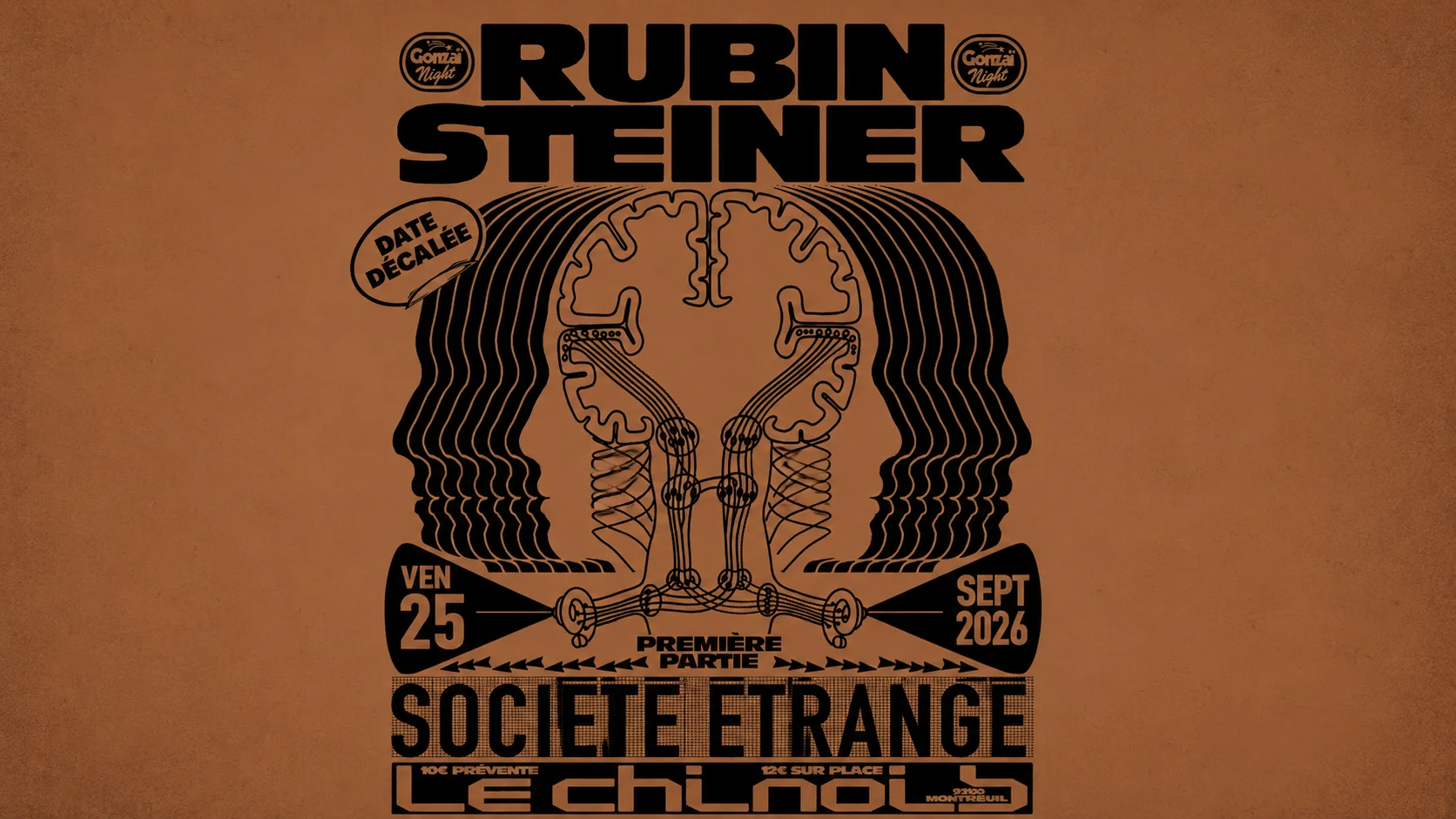 Gonzaï Night : R. Steiner + Société Étrange