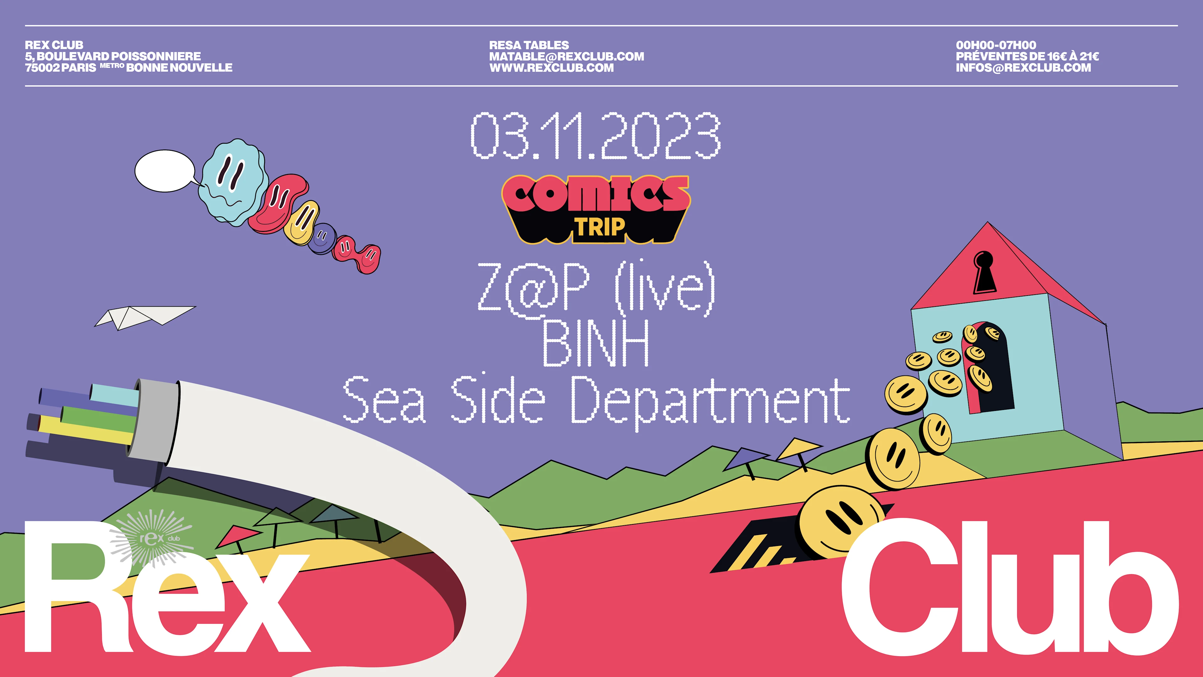Comic's Trip: Binh, Sea Side Department, Z@P (Live)