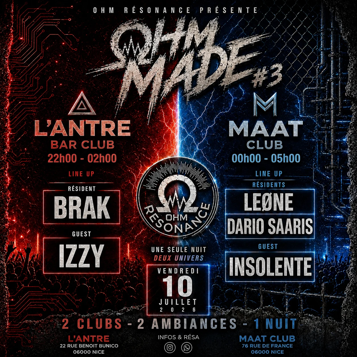 Ohm Made #3 / Antre X Maat Club / Nice