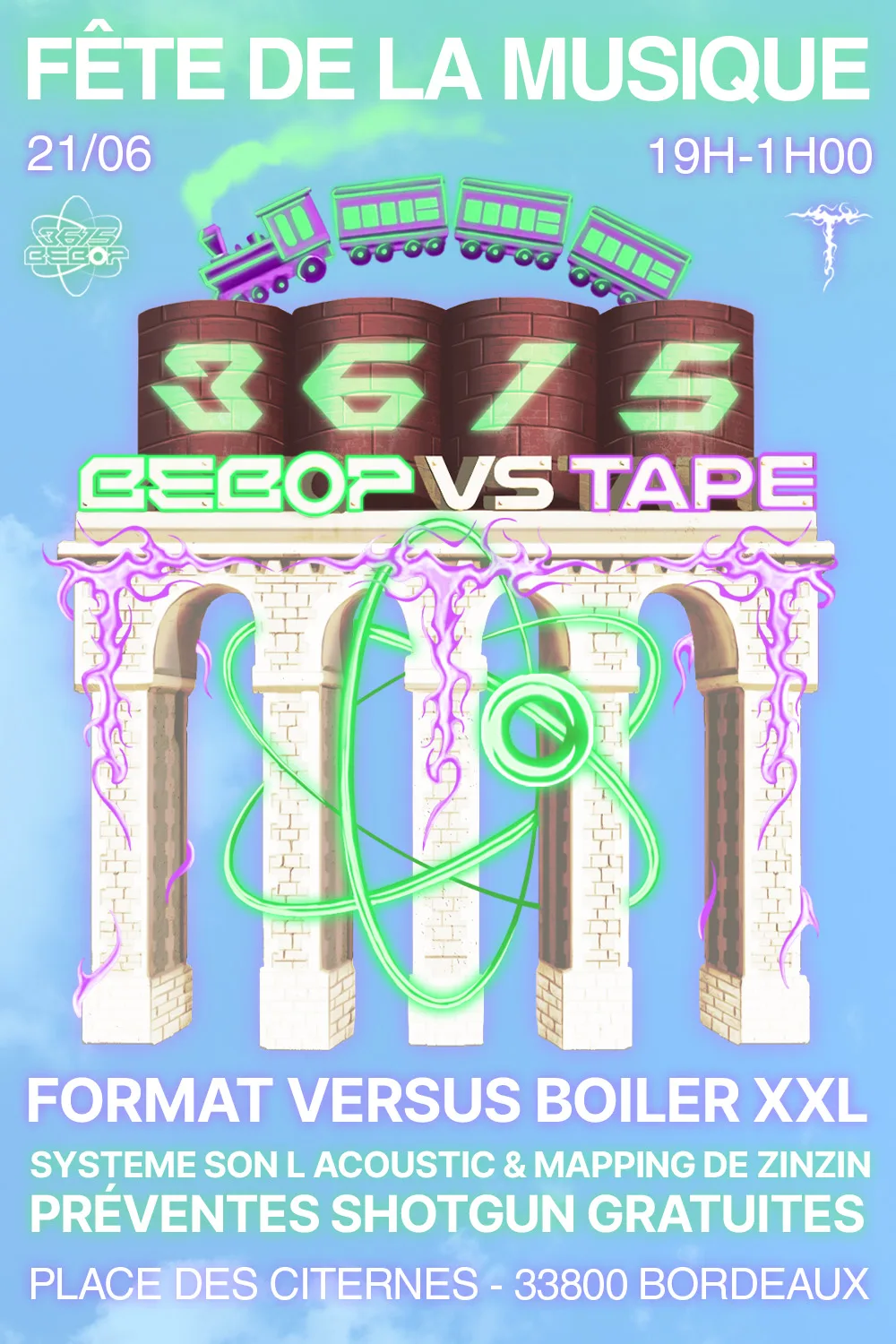 [Fdlm] Bebop Vs Tape : Versus Boiler Xxl @Place Des Citernes