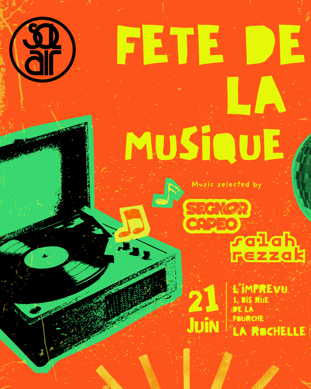 Fête De La Musique - L’Imprévu : Segnor Capeo, Salah Rezzak