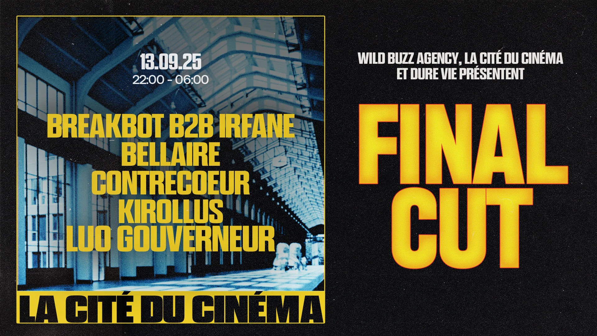 Final Cut • Cité Du Cinéma : Breakbot & Irfane, Bellaire
