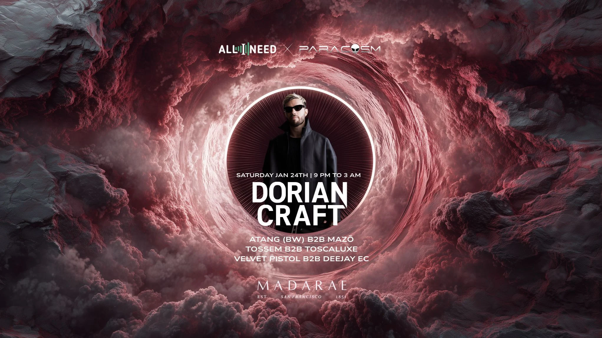 Paracosm Events X All I Need Present: Dorian Craft