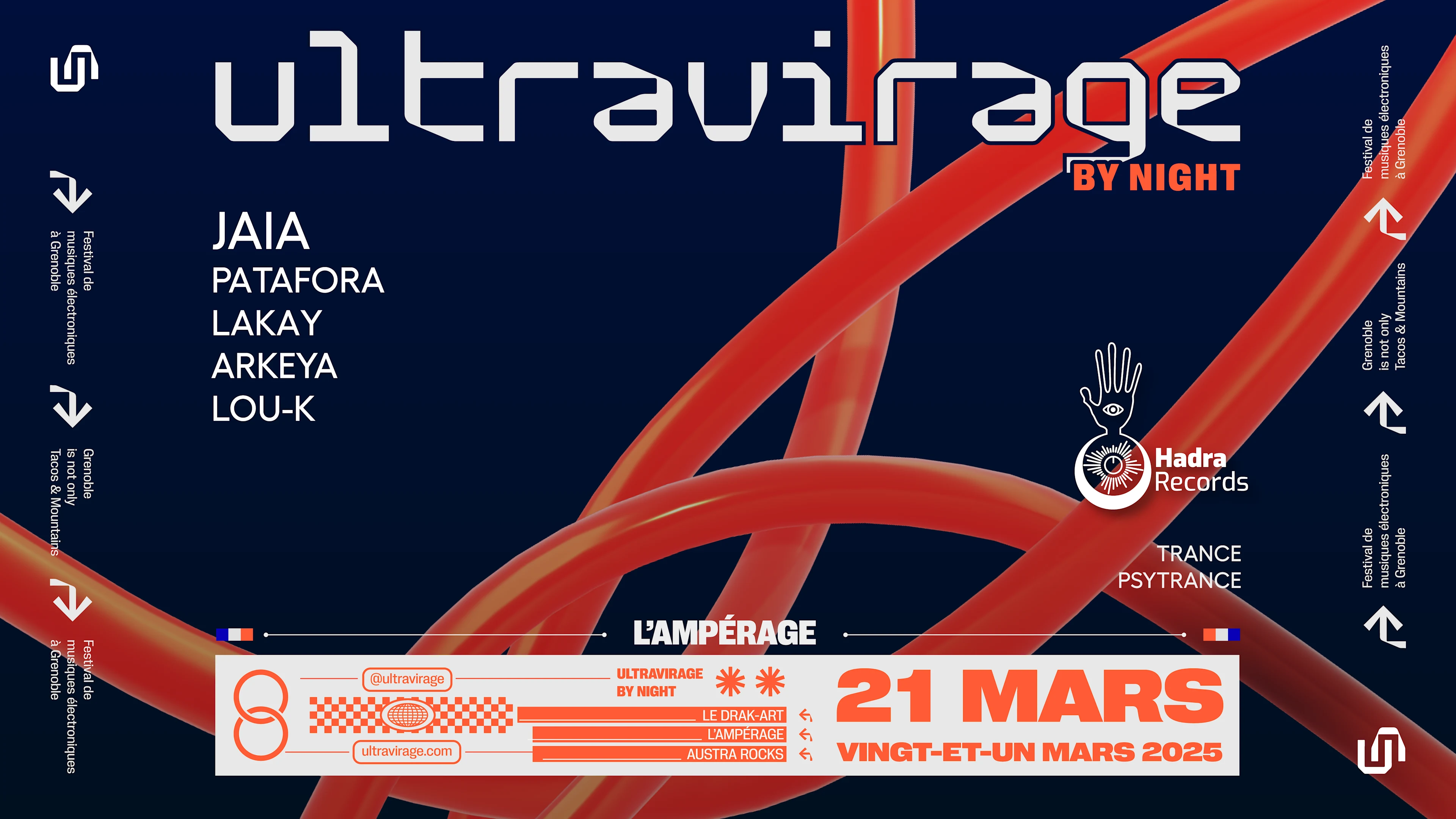 Ultravirage By Night - L'ampérage W/ Hadra Records