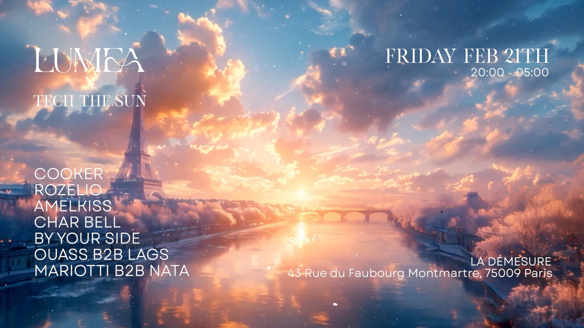 Tech The Sun X Lumea @La Demesure - Edition II - 21.02