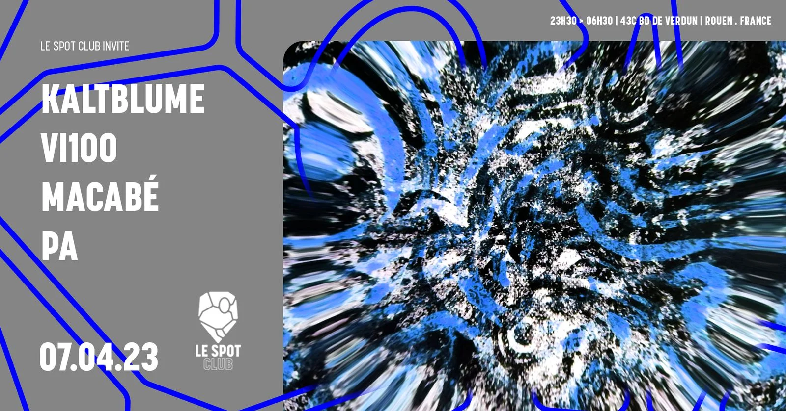 Techno Week-End W/ Kaltblume / V100 / Macabé / Pa