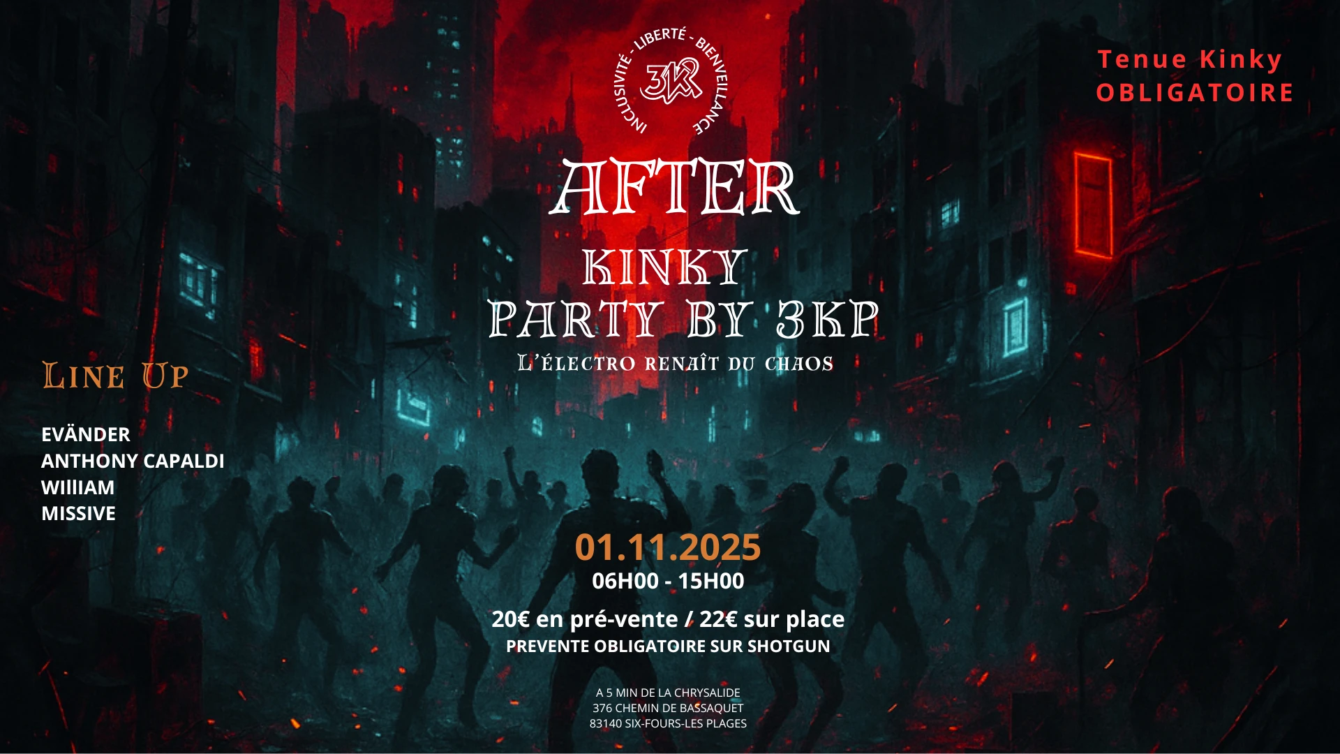 After Kinky Party 3kp - L'electro Renaît Du Chaos