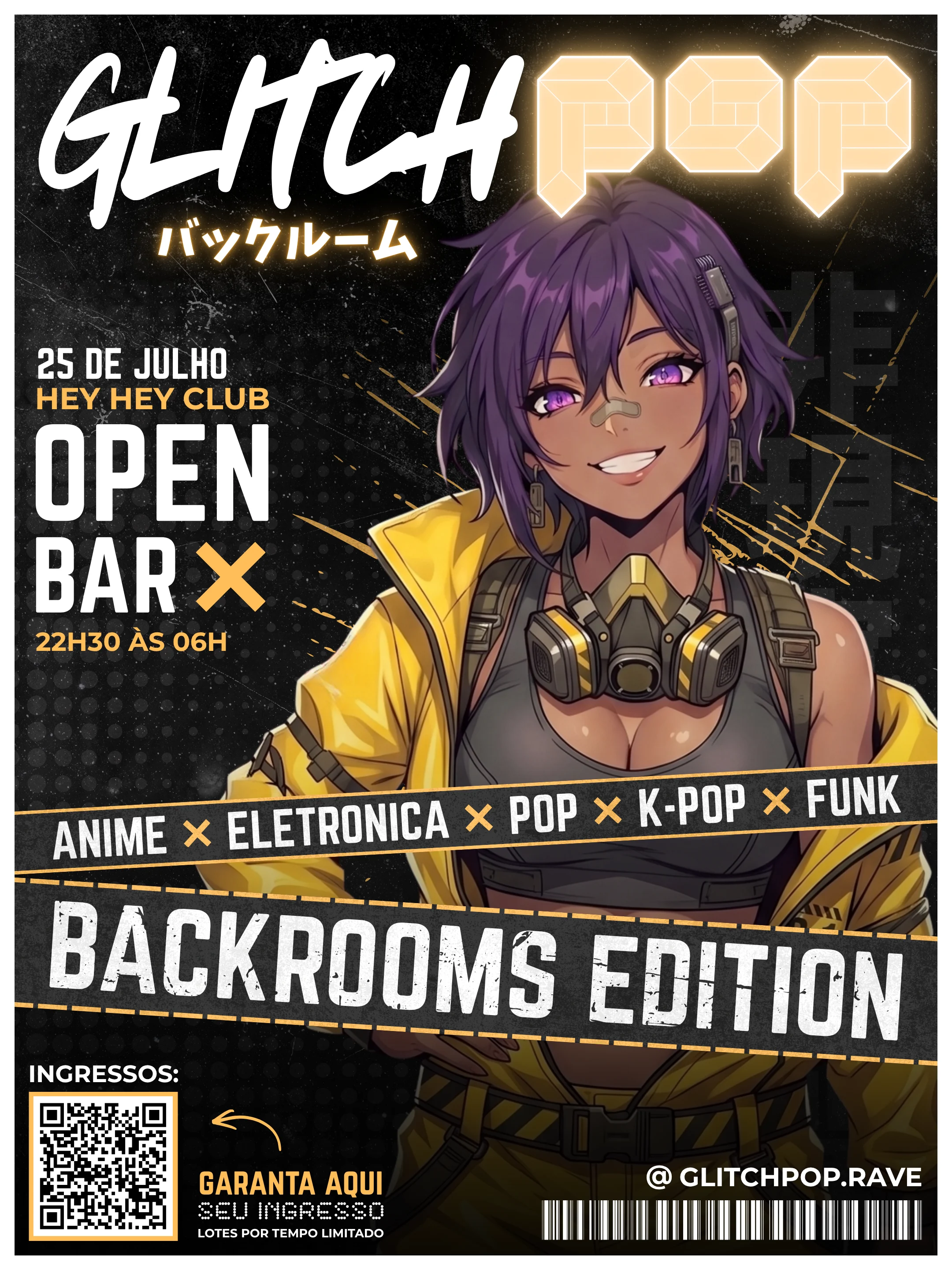 Glitch Pop: Backrooms — Edição 2026 — Open Bar