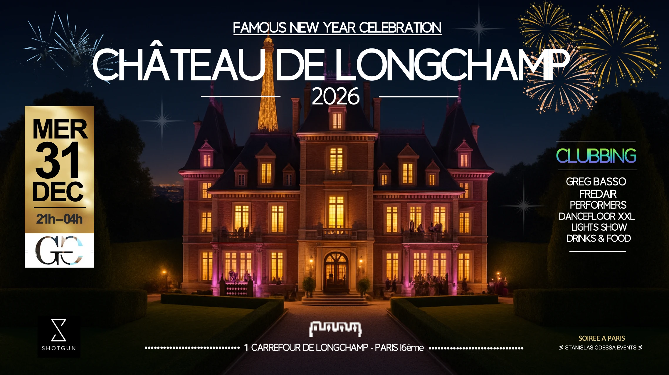 Reveillon Chateau De Longchamp Famous New Year Celebration