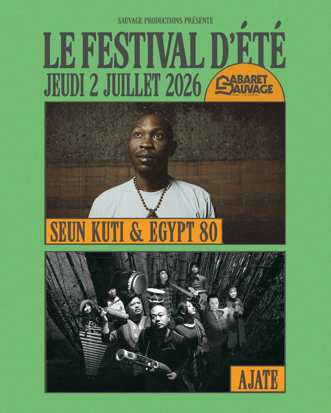 Festival D’Été • Seun Kuti & Egypt 80 I Ajate