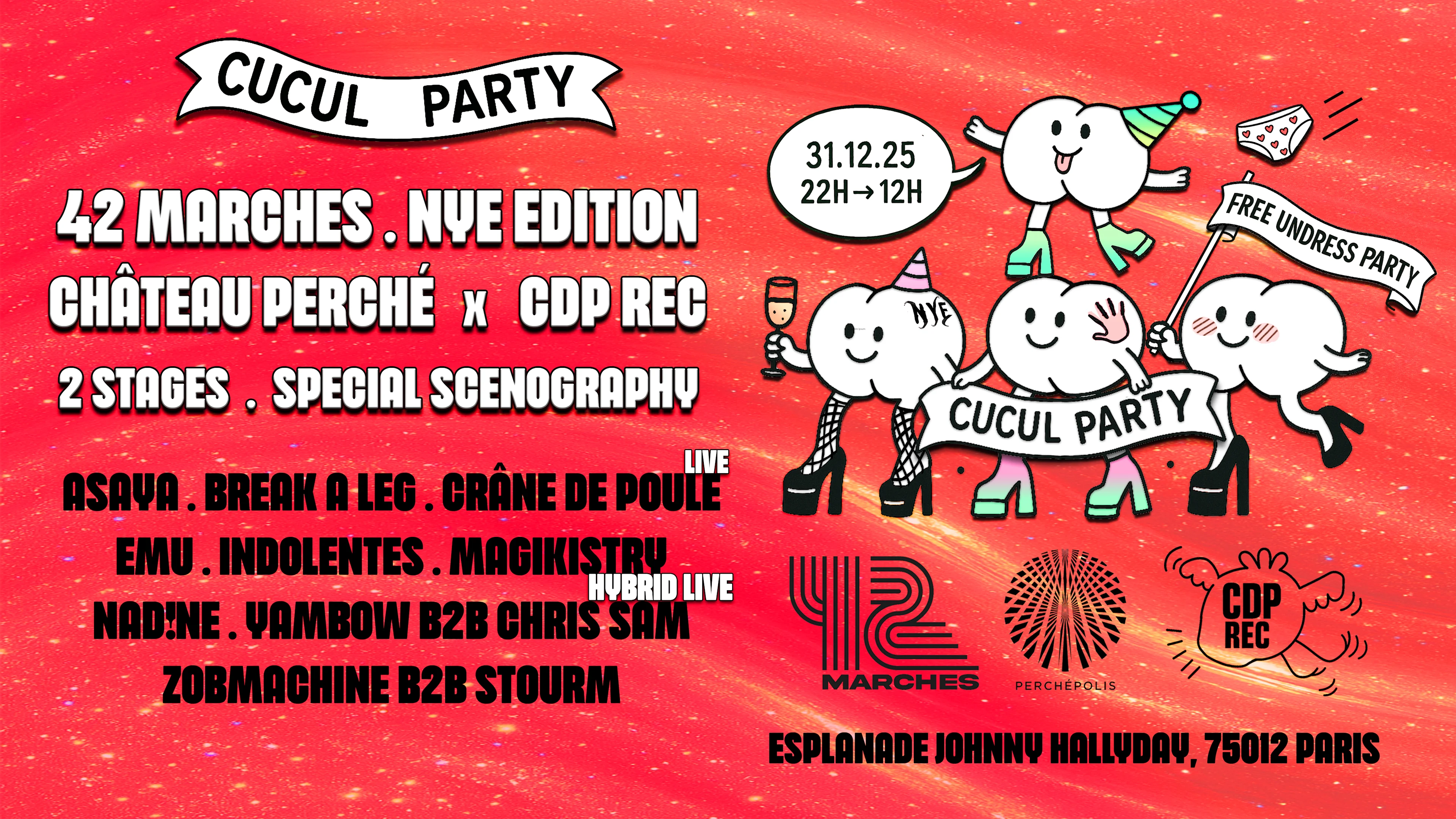 Cucul Party: Château Perché X Cdp Rec X 42 Marches