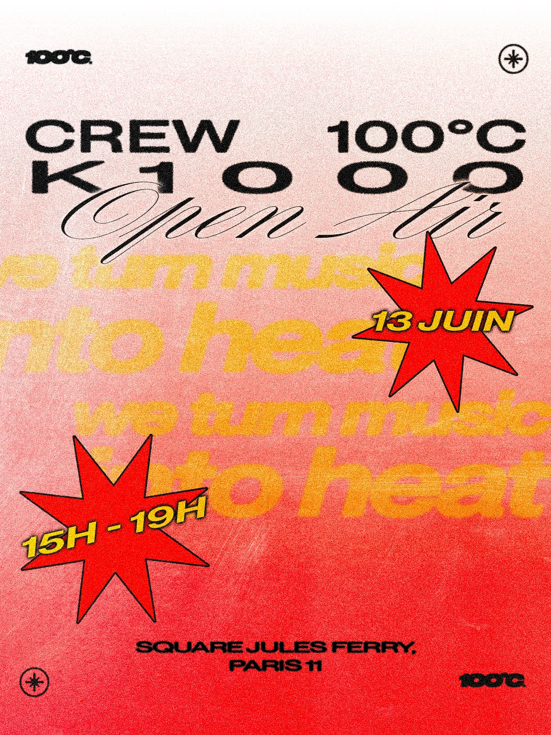 100°C Open Air