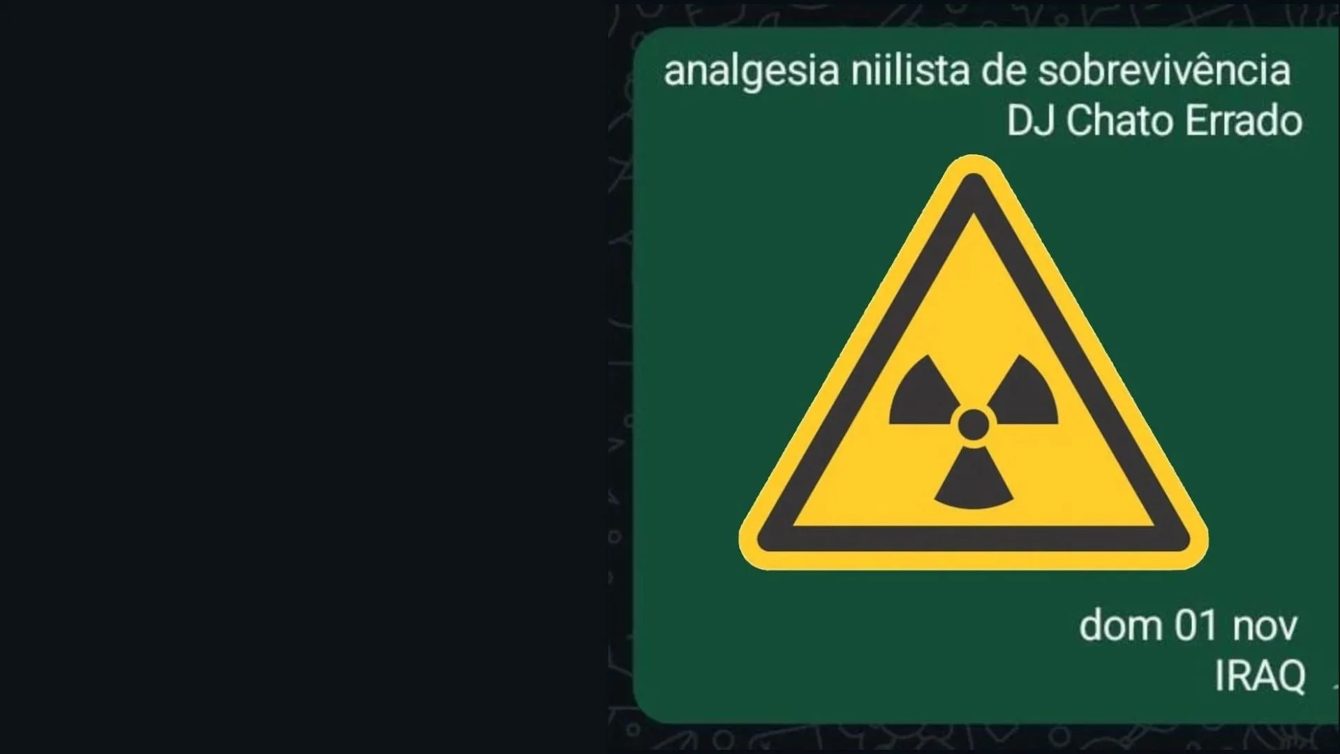 Analgesia Niilista De Sobrevivência Método Low-Tech Não Wave