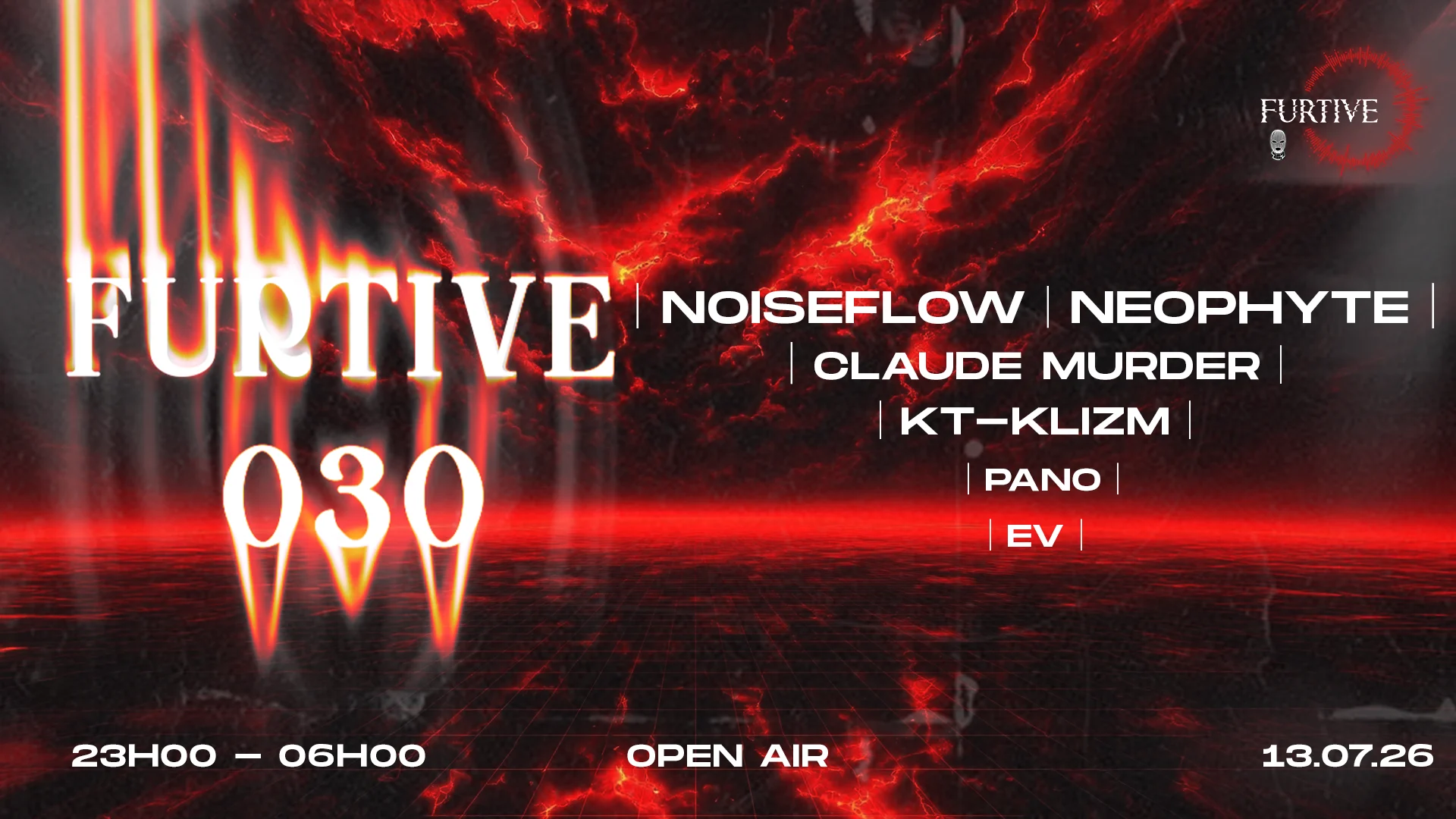 [Sold Out] Furtive 30 Open Air (Veille De Jour Ferie)