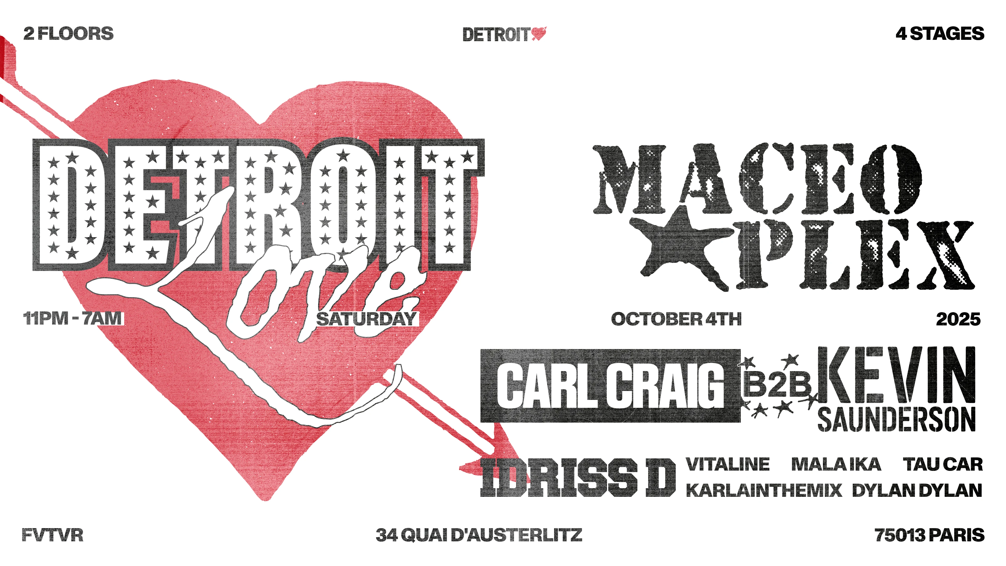 Detroit Love: Maceo Plex, Carl Craig B2b Kevin Saunderson