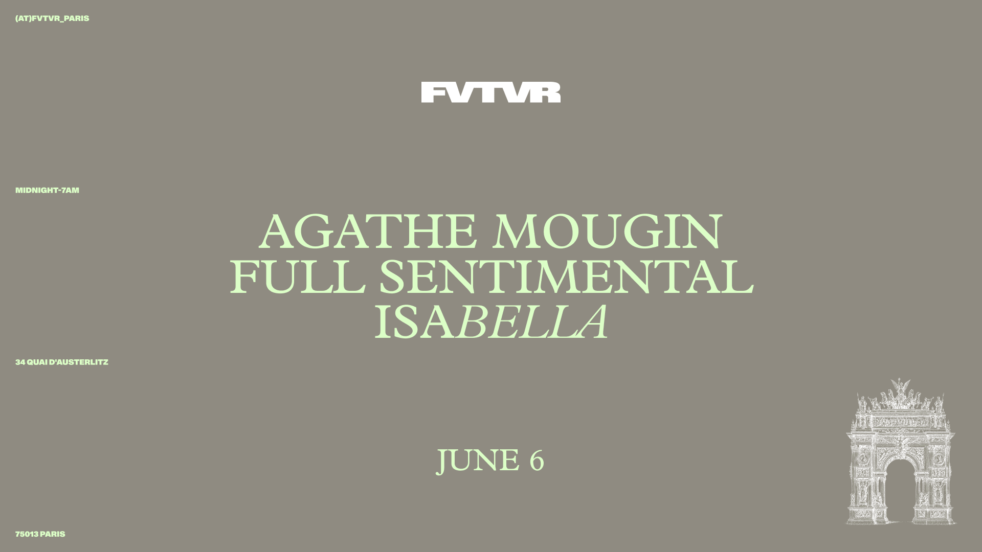Isabella, Agathe Mougin, Full Sentimental