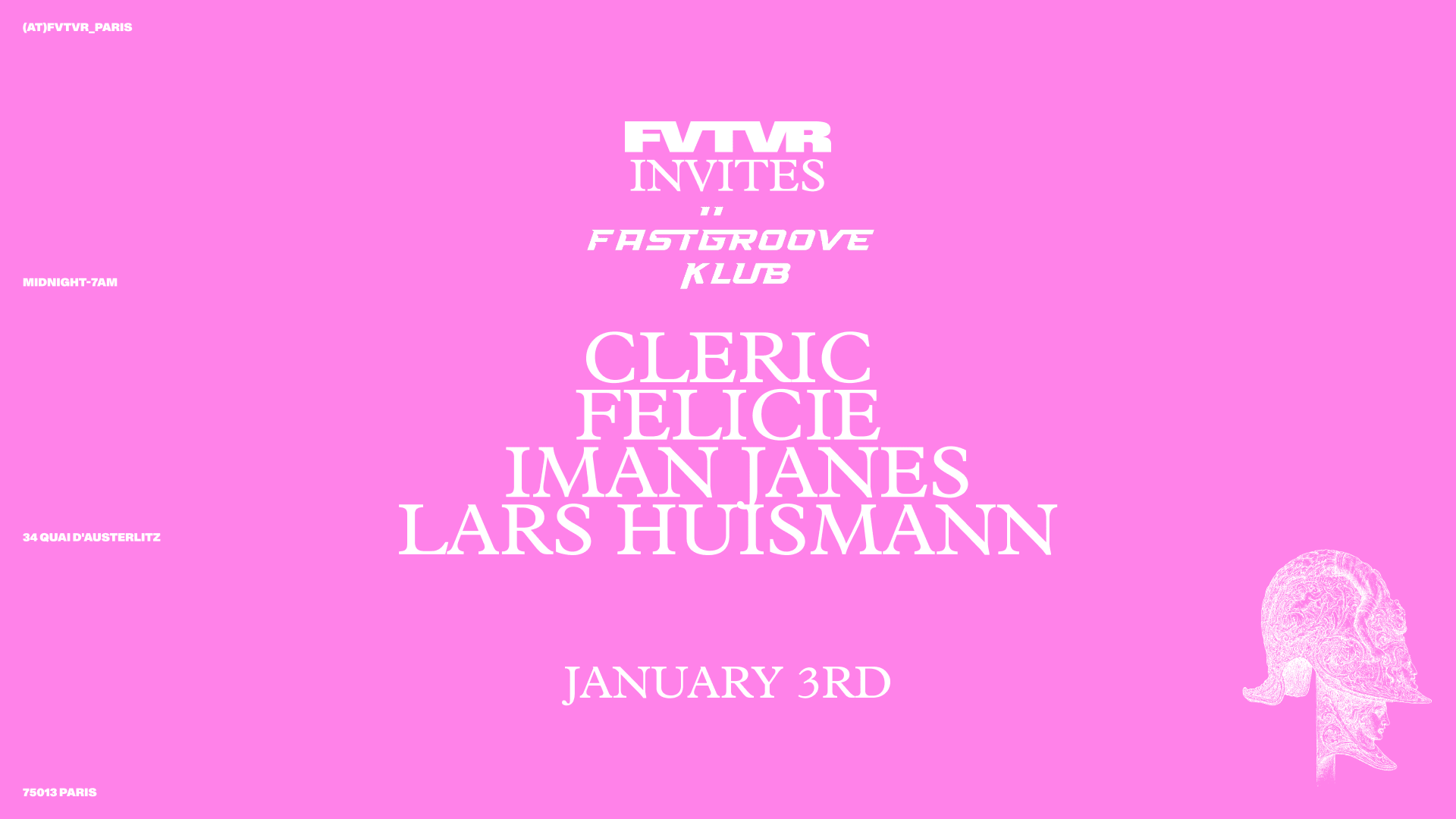 Fastgroove Klub: Cleric, Felicie, Iman Janes, Lars Huismann