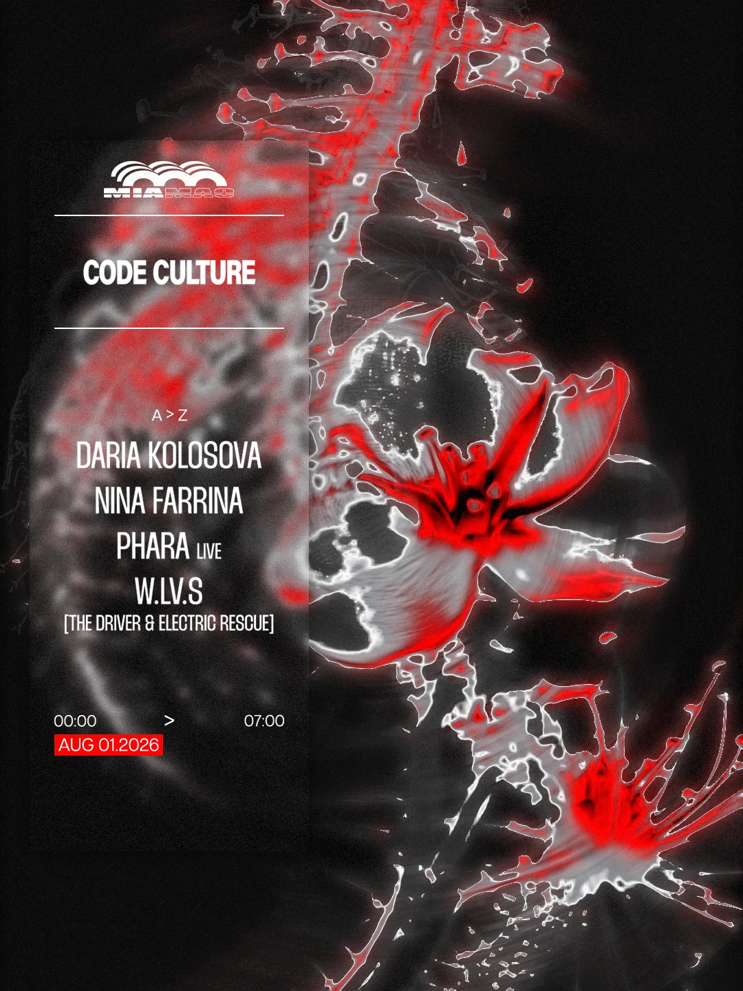 Code Culture : Daria Kolosova, W.LV.S, Phara & Nina Farrina