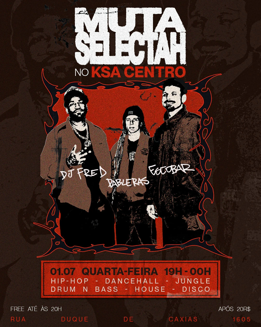 Muta Selectah Na Ksa! Dj Fred / Escobar / Pableras
