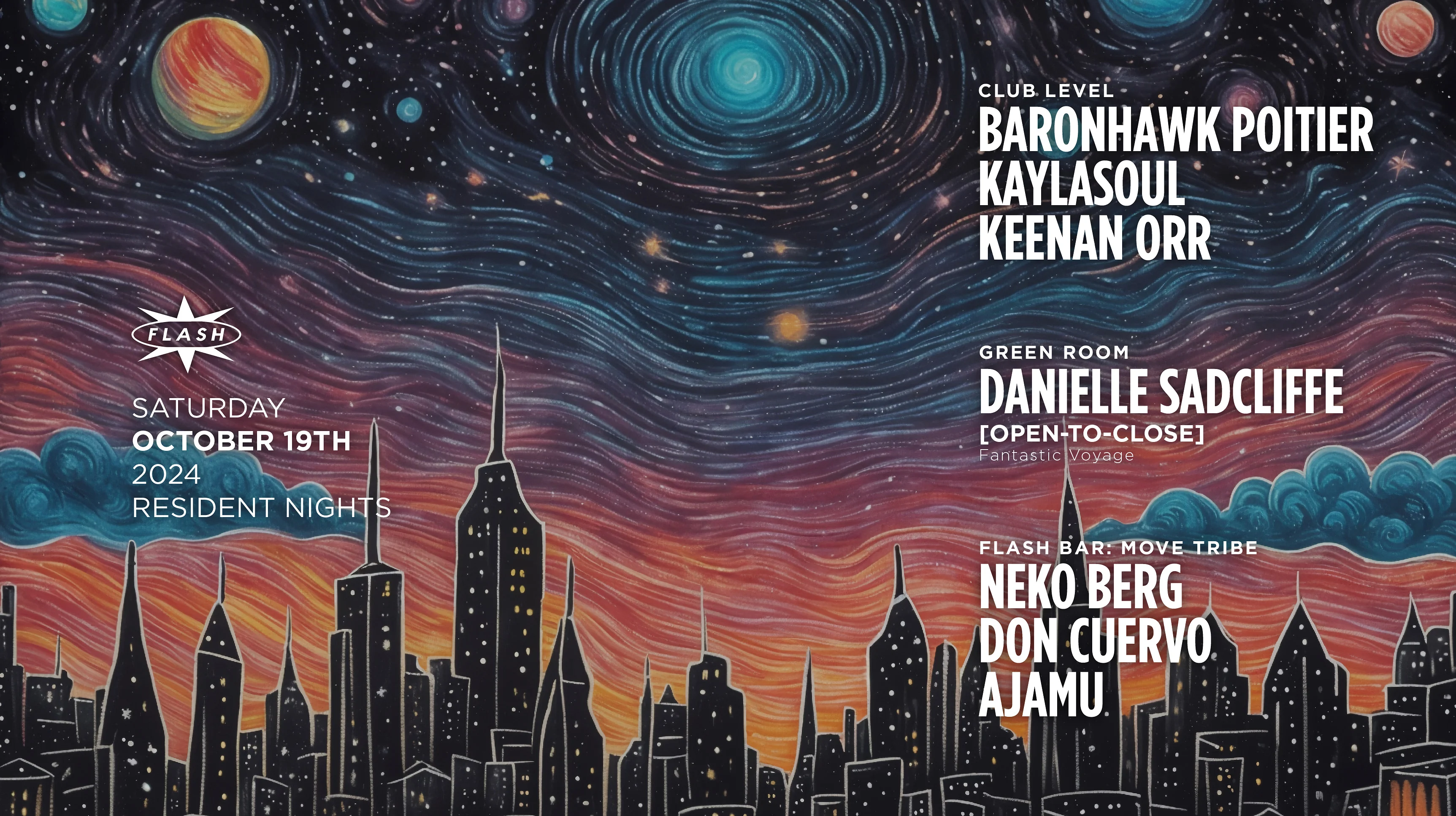 Resident Nights: Baronhawk Poitier - Kaylasoul - Keenan Orr