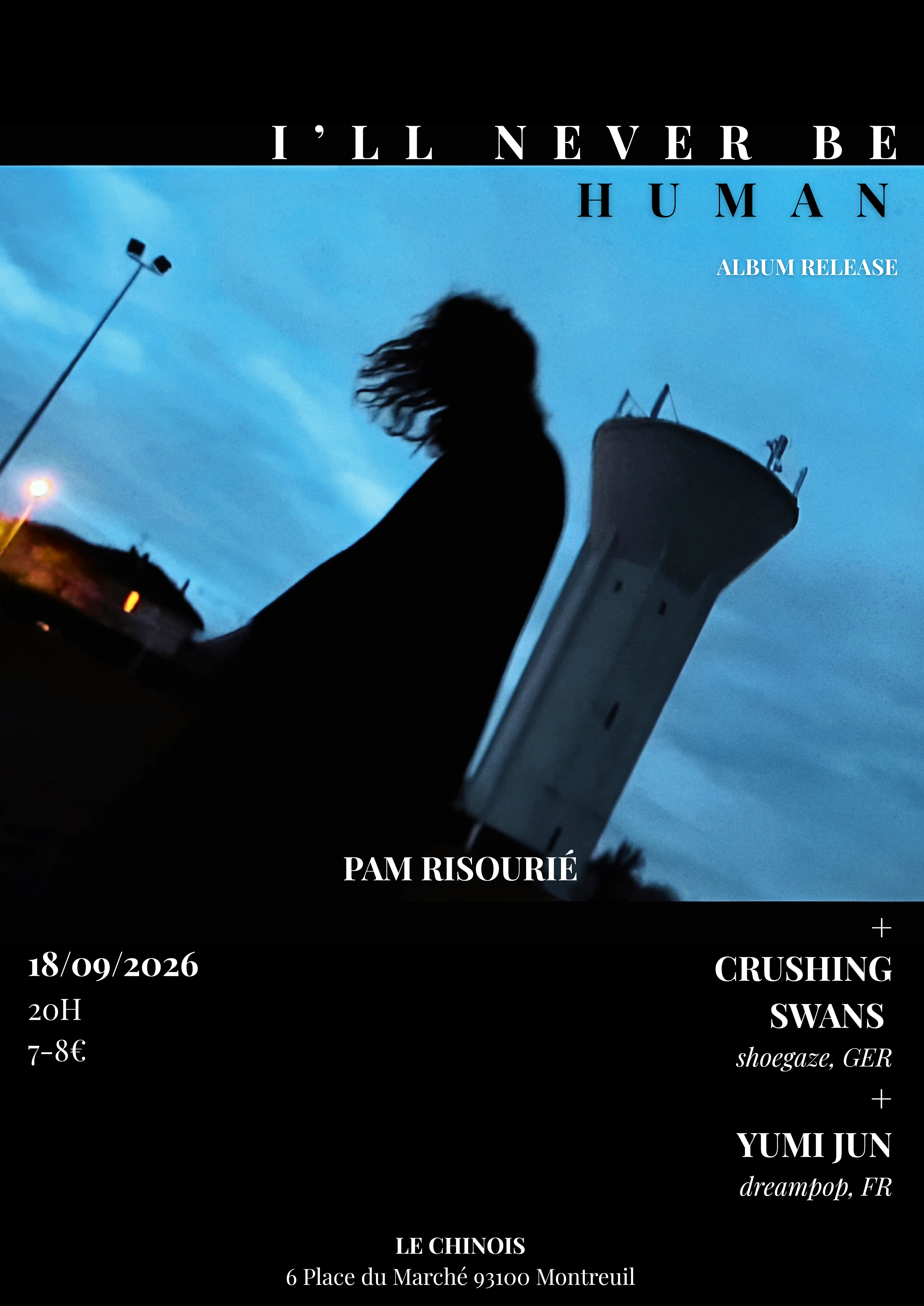 Pam Risourié (Release Party) + Crushing Swans + Yumis Jun