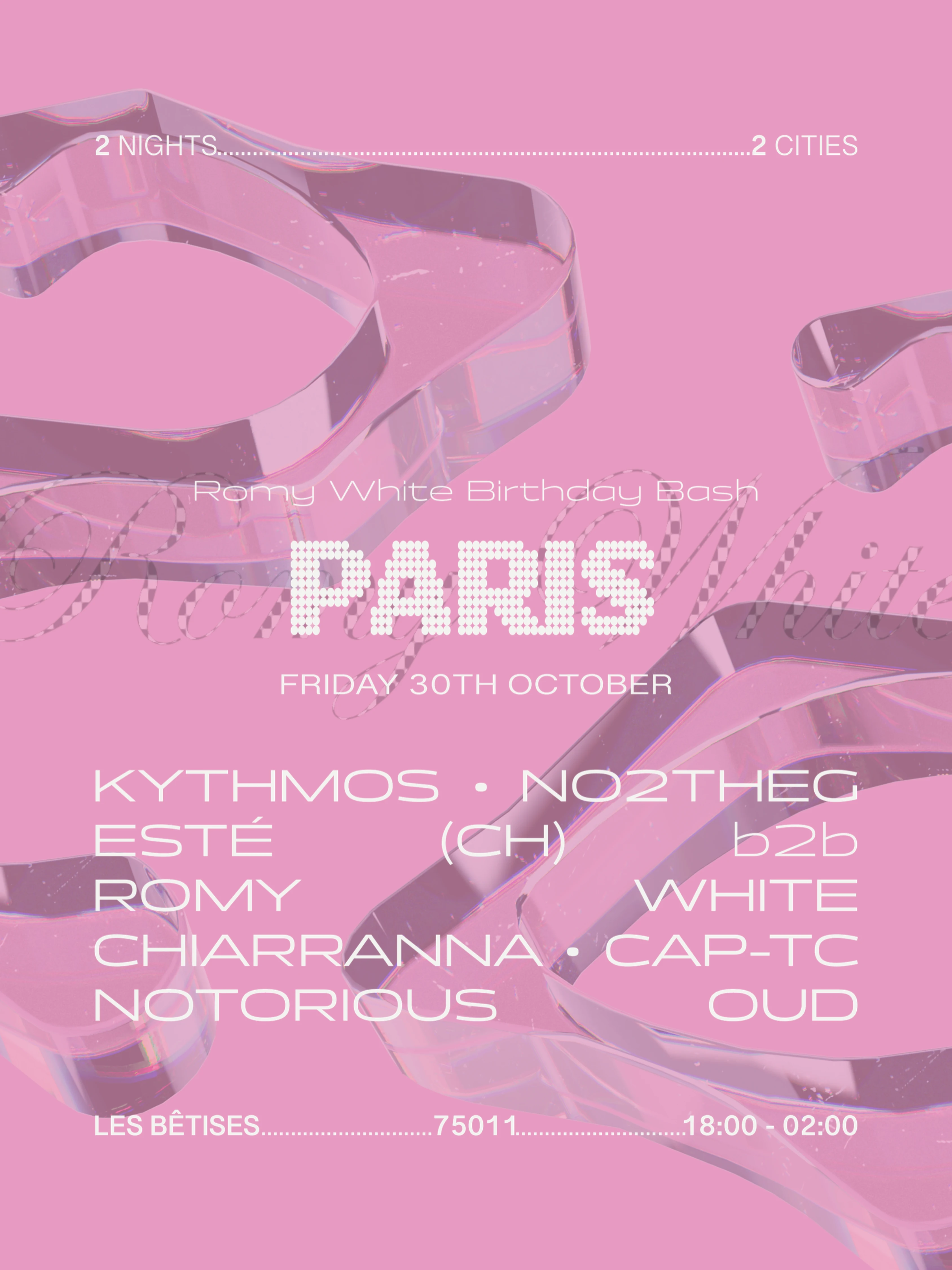 Romy White Birthday Bash // Paris