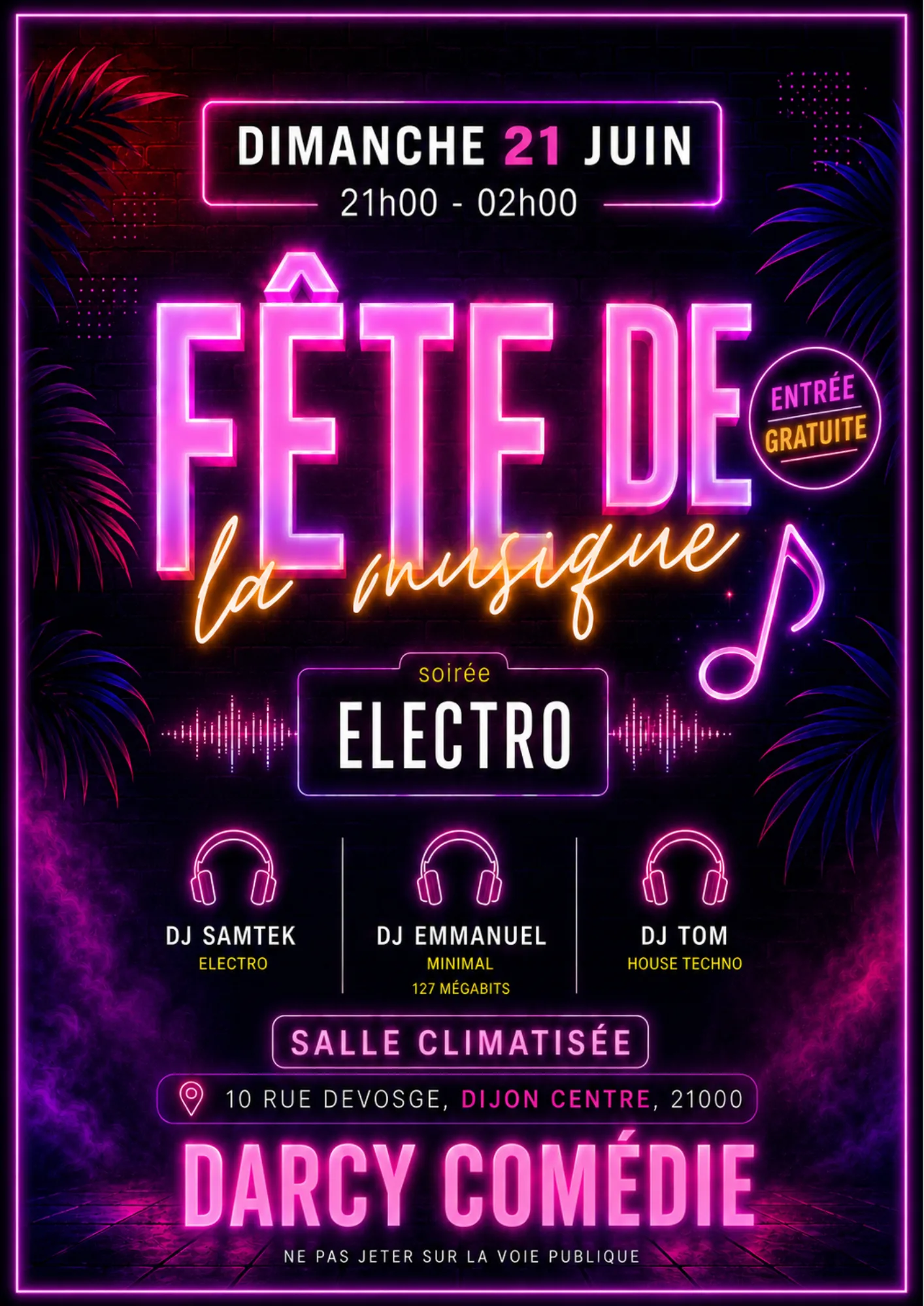 Fête De La Musique Au Darcy Comedie
