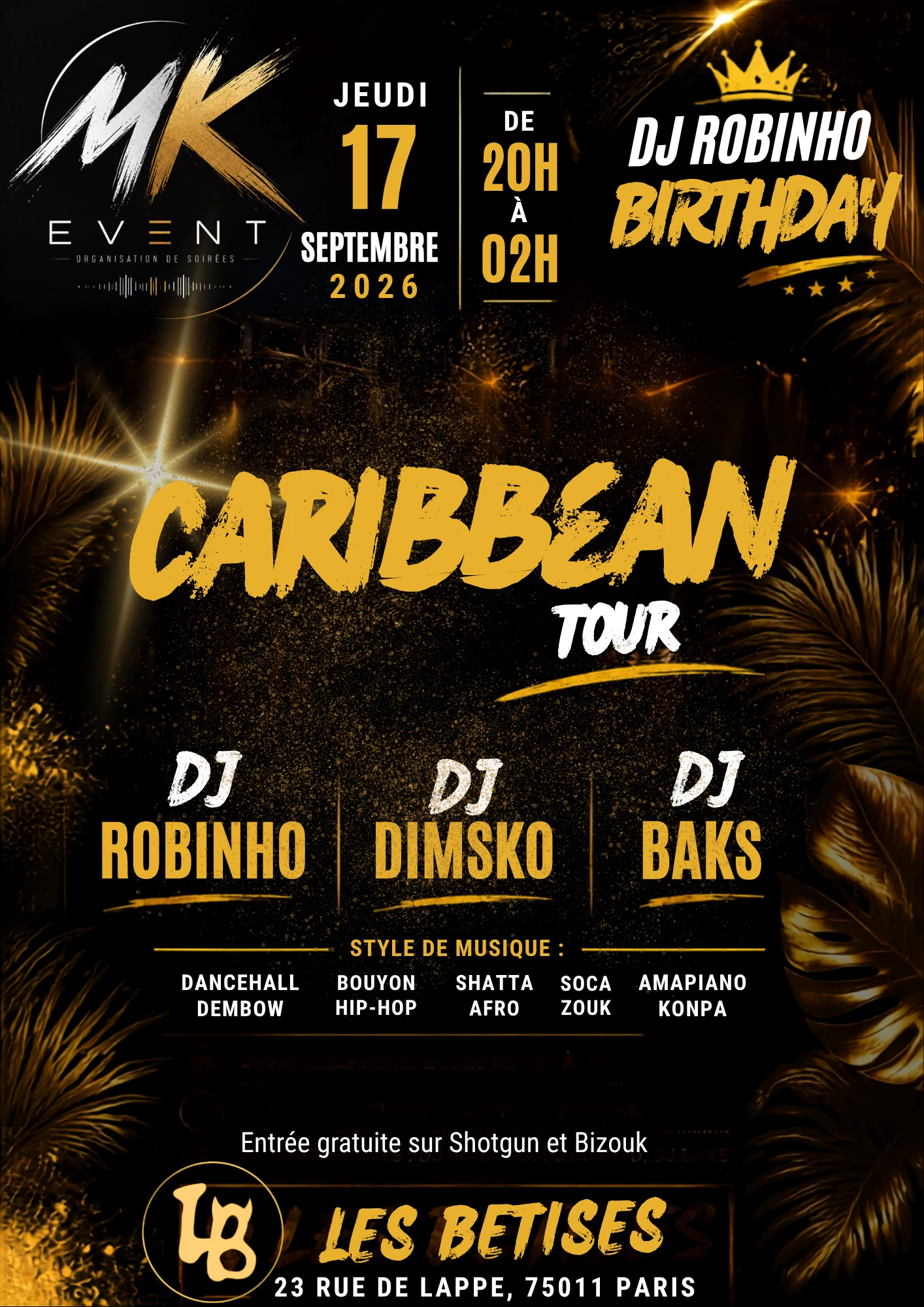 Caribbean Tour Edition Dj Robinho Birthday