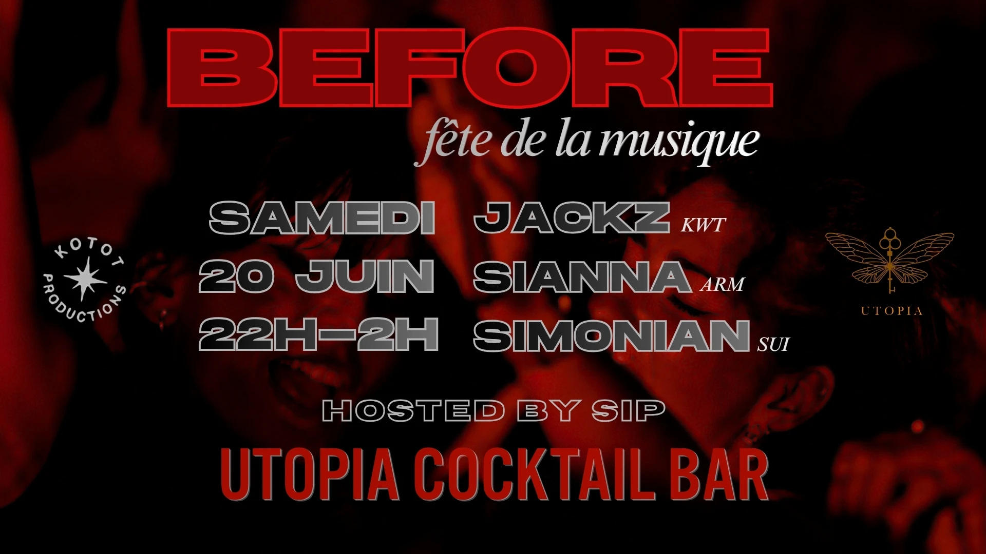 Le Before Fête De La Musique - Sip & Friends @ Utopia