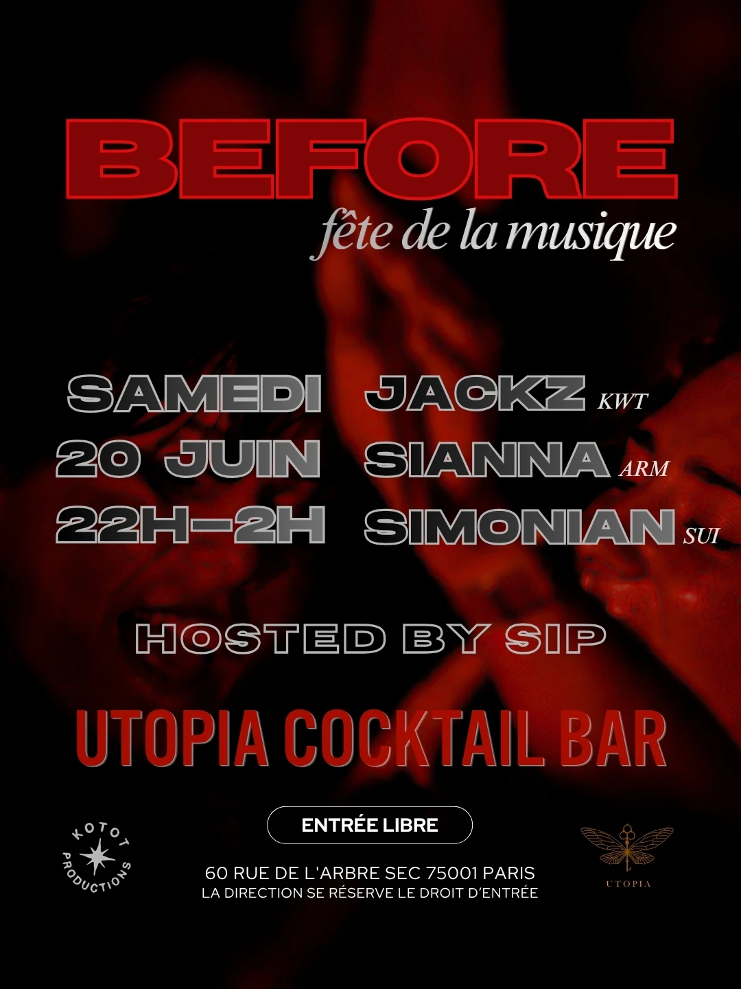 Le Before Fête De La Musique - Sip & Friends @ Utopia