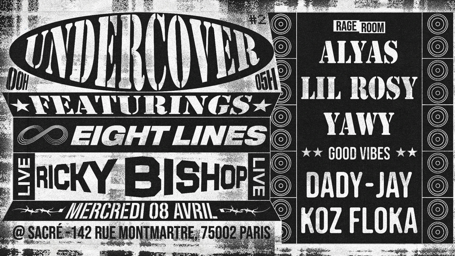 Undercover #29 Featuring Eight 8 Lines + Live Ricky Bishop