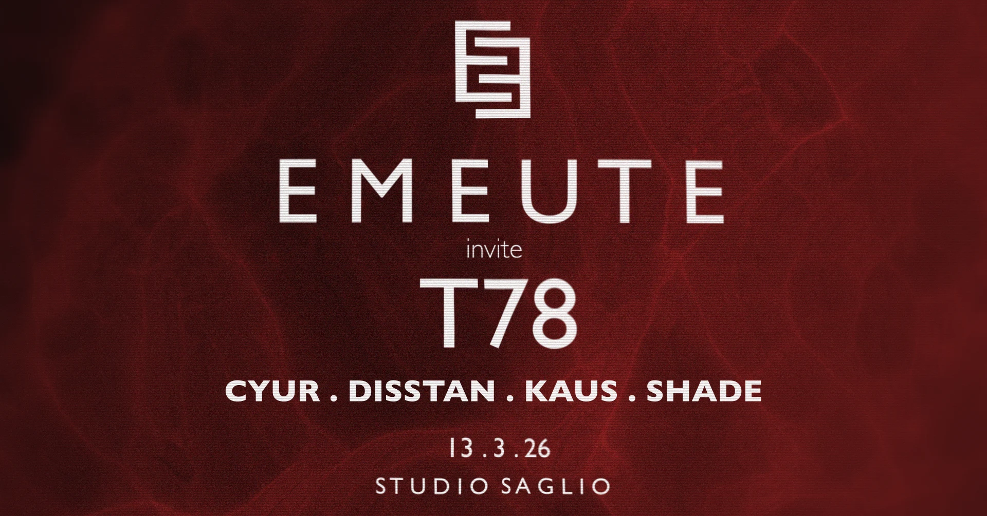 Emeute : T78, Cyur, Disstan, Shade, Kaus