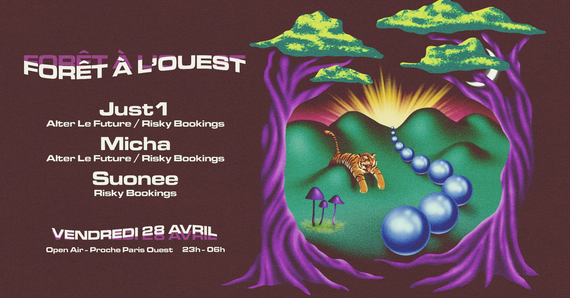 Forêt À L'ouest W/ Micha, Just1 & Suonee