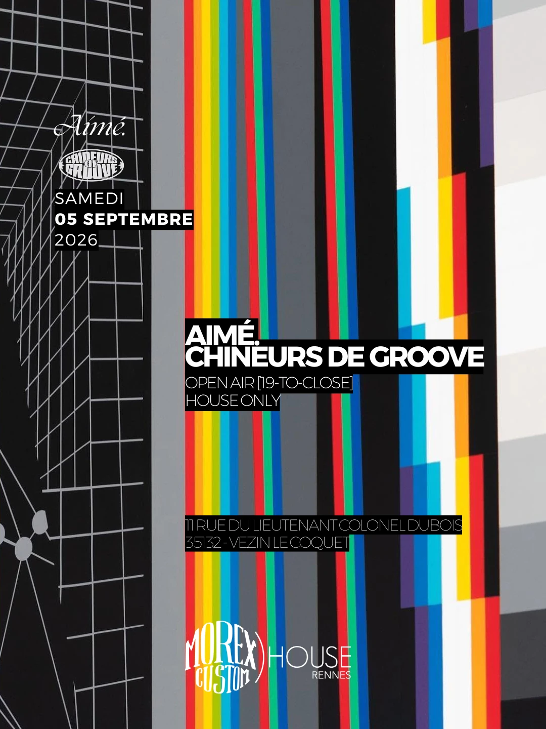 Open Air Aimé // Chineur De Groove // Morex Custom House