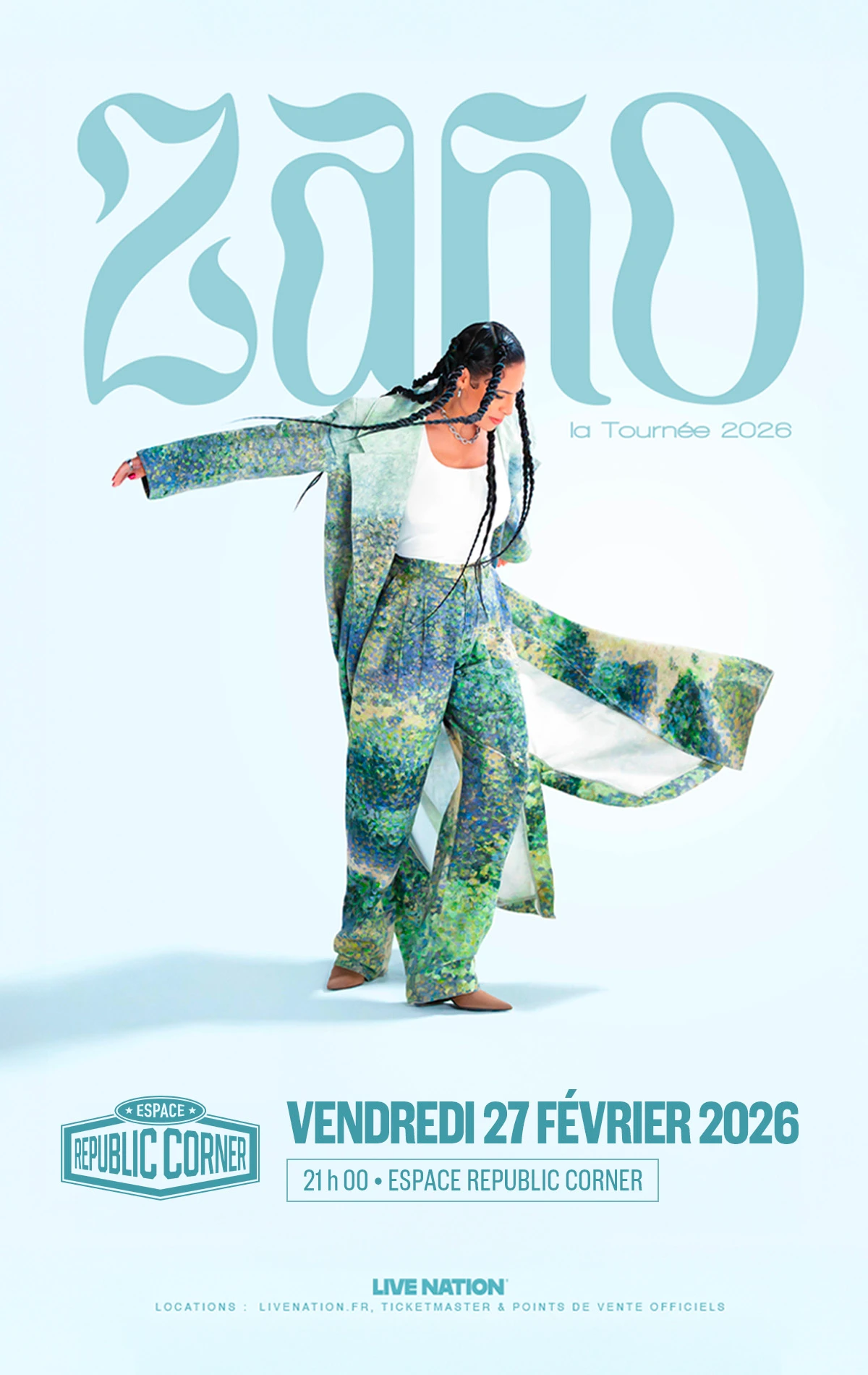 Zaho - La Tournée 2026 - Espace Republic Corner À Poitiers