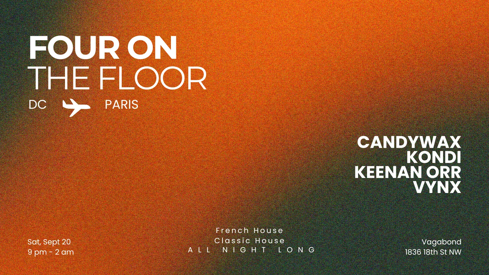 Four On The Floor: DC To Paris