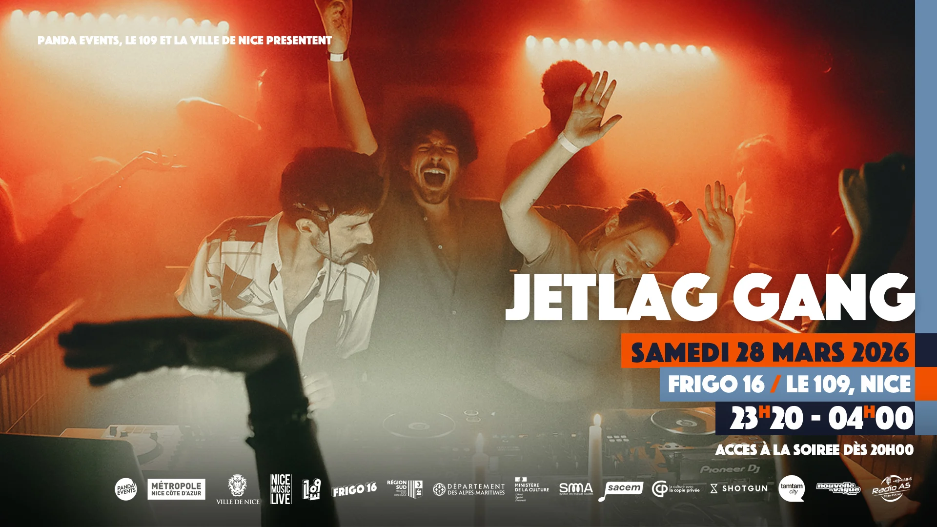 Jetlag Gang - Sam. 28 Mars 2026 @ Nice
