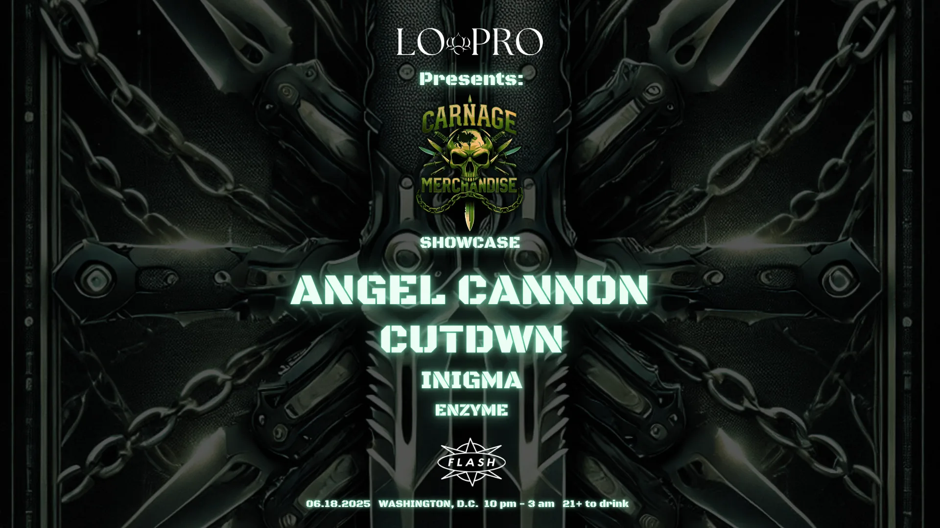 Lo Pro X Carnage Merchandise: Angel Cannon X Cutdwn